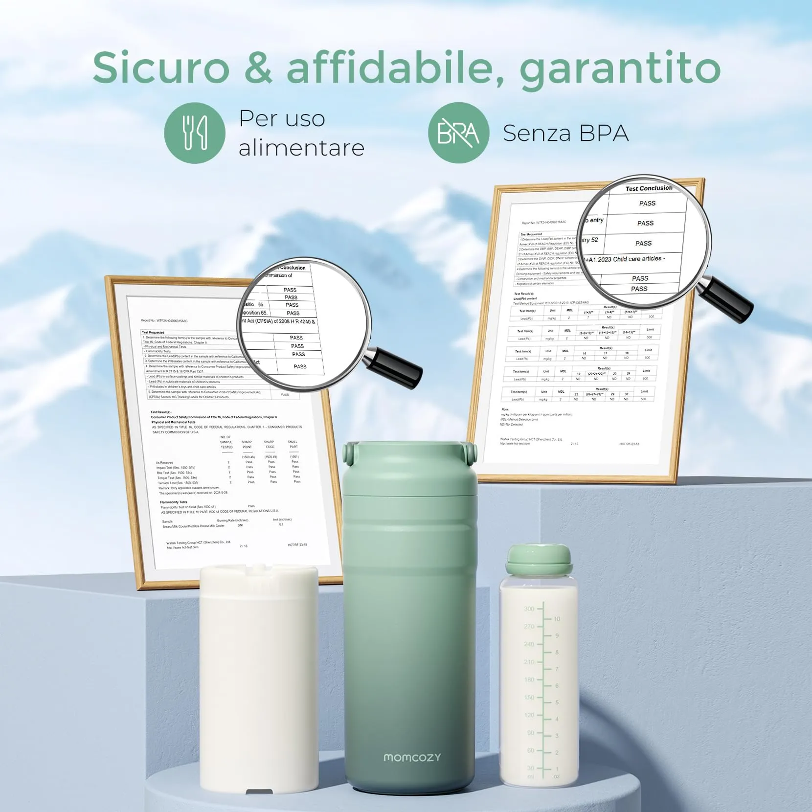 Momcozy Refrigeratore Portatile per Latte Materno, Contenitore Termico 355 ml - immagine 7