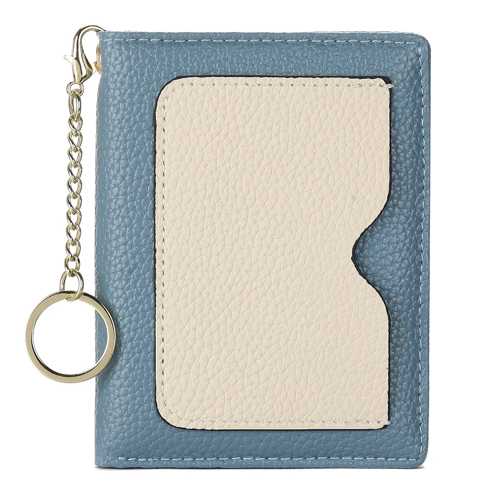 GAEKEAO Portafoglio Donna Piccolo in Pelle Bifold con Portachiavi Rimovibile e Blocco RFID - immagine 1