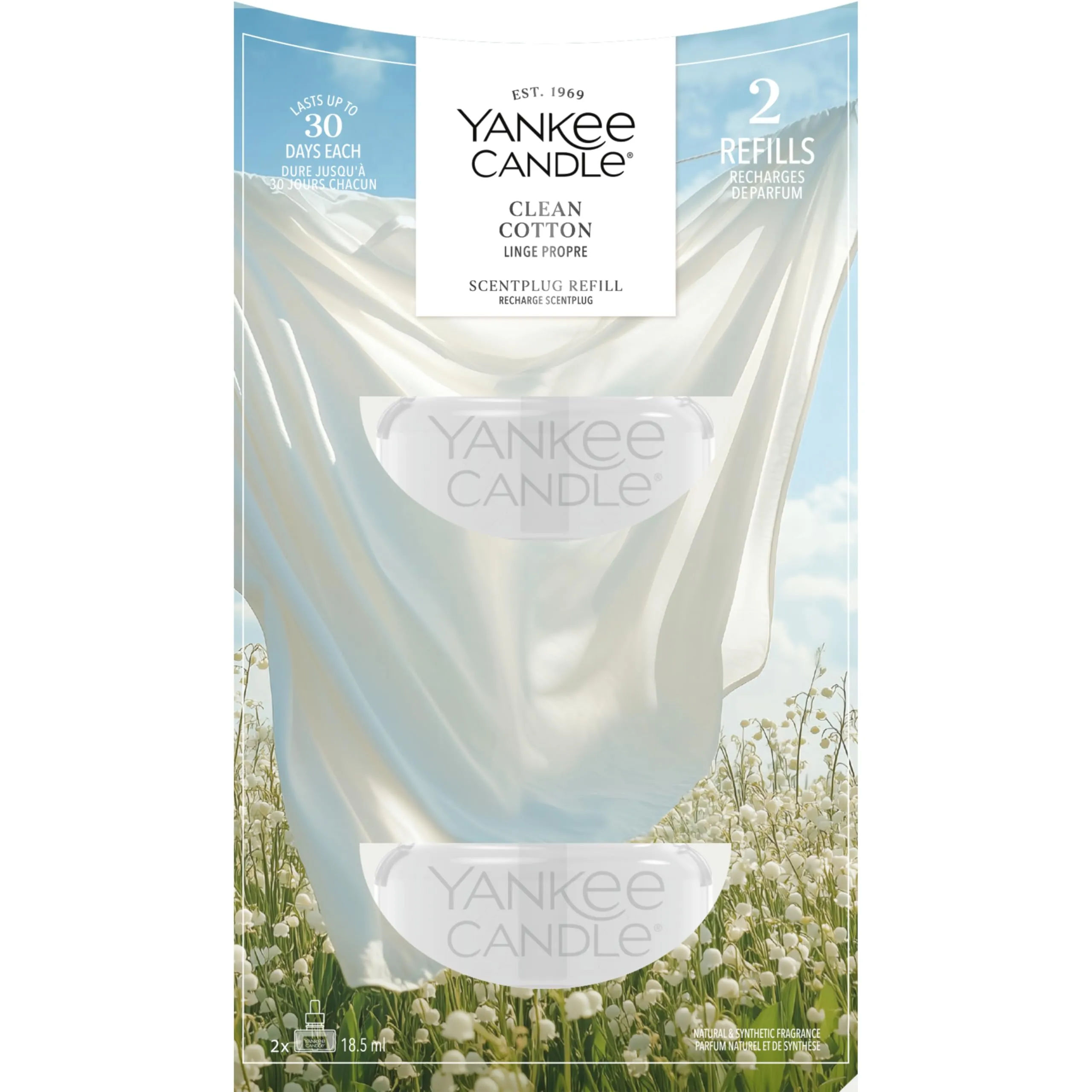 Yankee Candle Scent Plug Refill, Clean Cotton - immagine 1