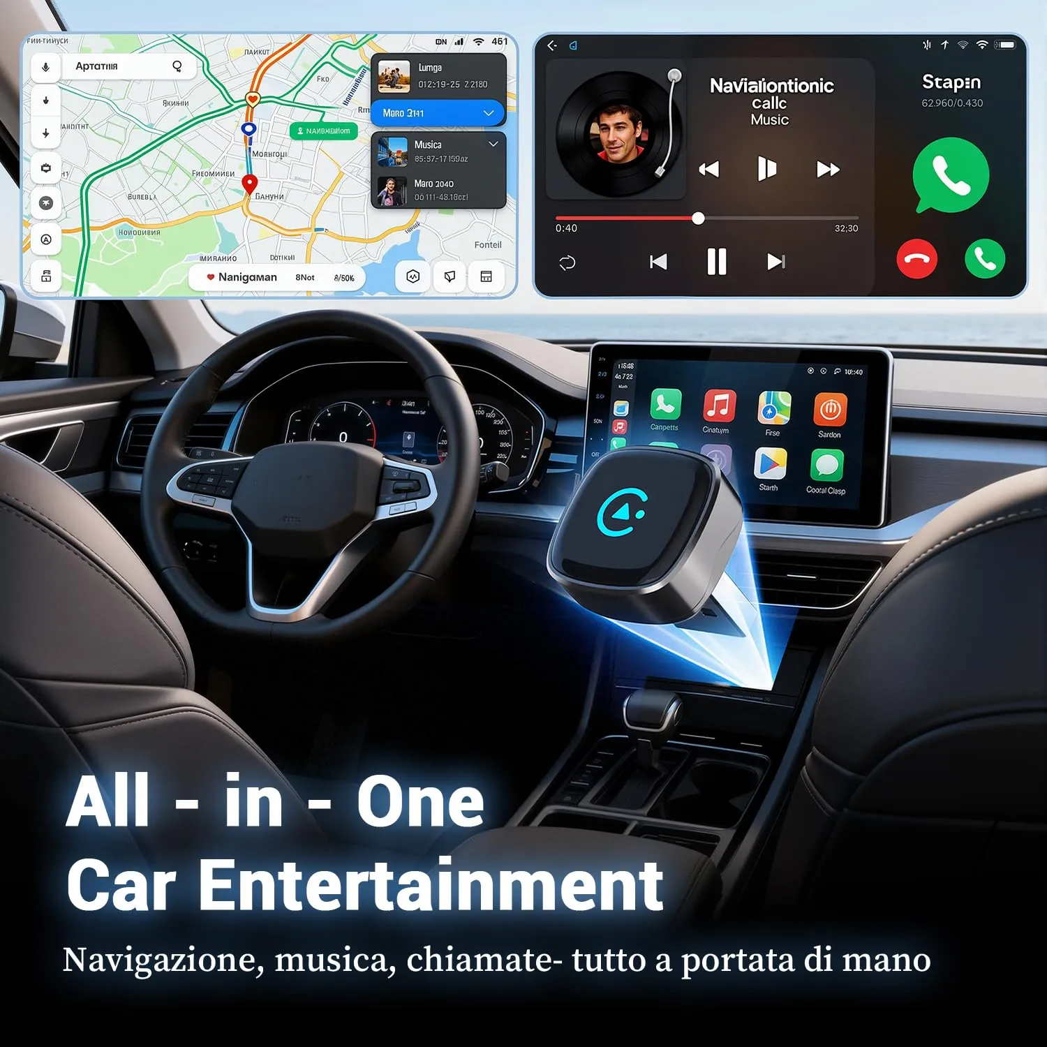 KANANAFEEL Adattatore CarPlay Wireless per Veicoli con CarPlay Cablato - immagine 2