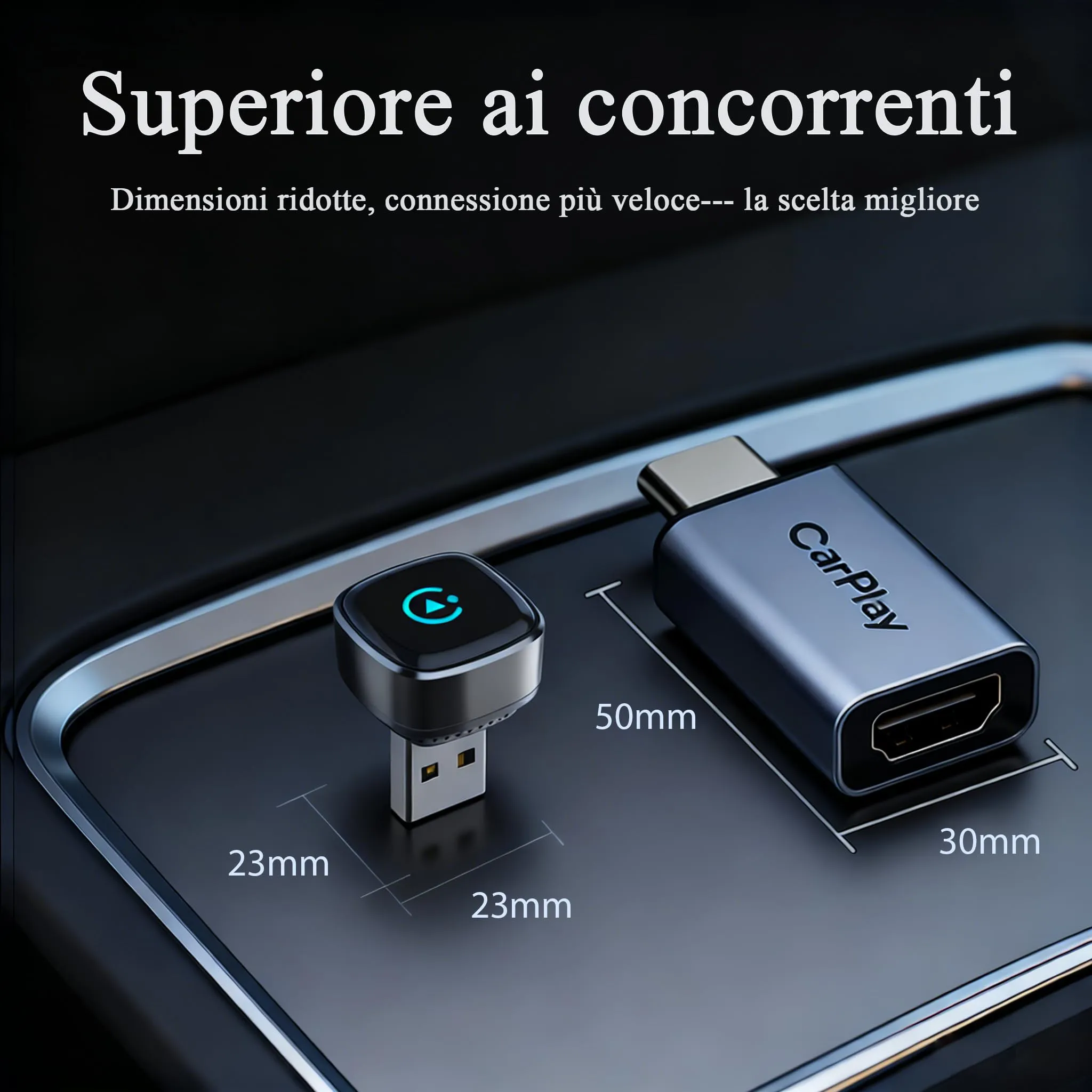 KANANAFEEL Adattatore CarPlay Wireless per Veicoli con CarPlay Cablato - immagine 5
