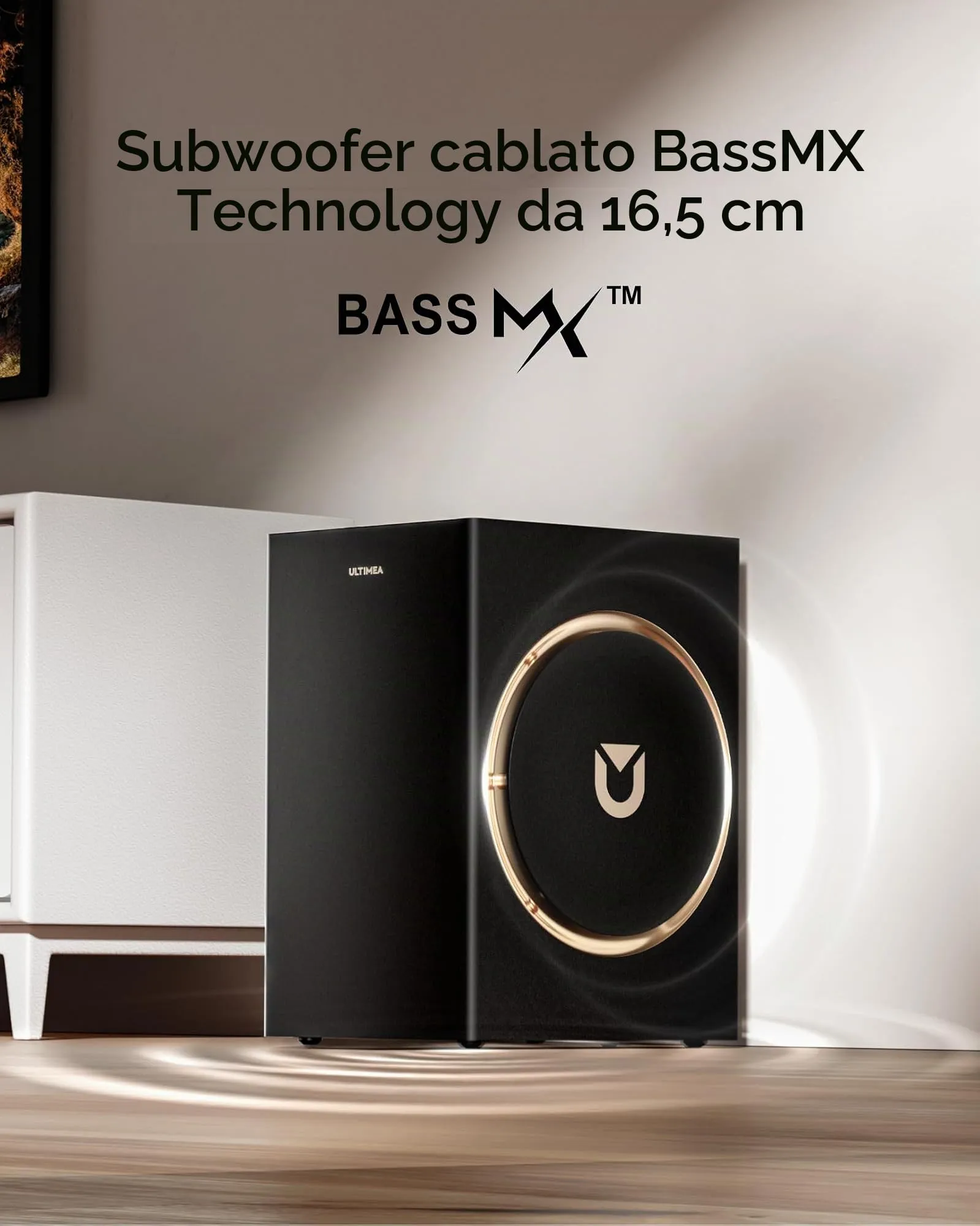 ULTIMEA Skywave F30 Boom Soundbar 3.1.2ch con Dolby Atmos, Subwoofer da 6.5", Bluetooth 5.4, HDMI eARC - immagine 8