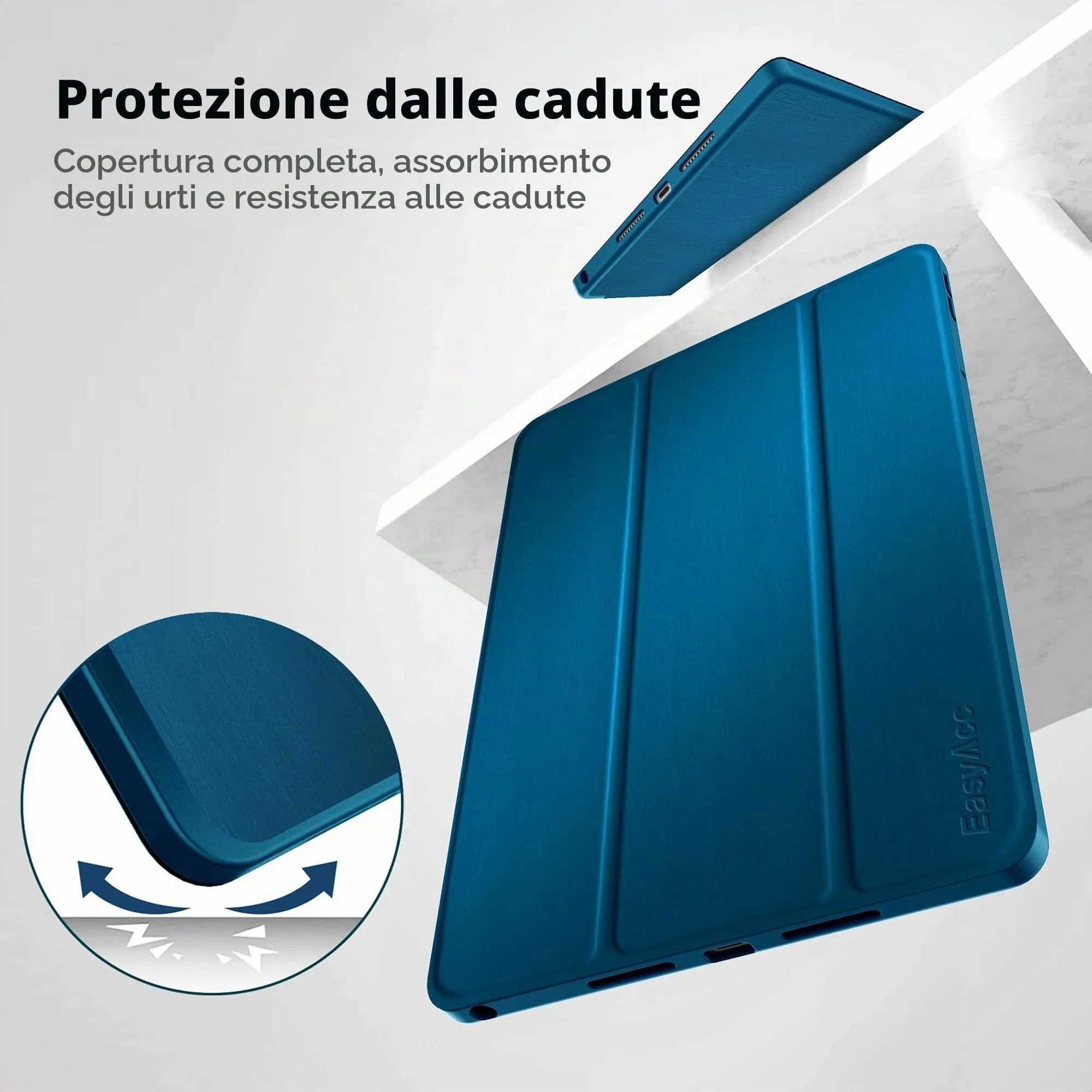 EasyAcc Cover per Lenovo Idea Tab 11 Pollici (TB336ZU/TB336FU) - Blu pavone - immagine 4
