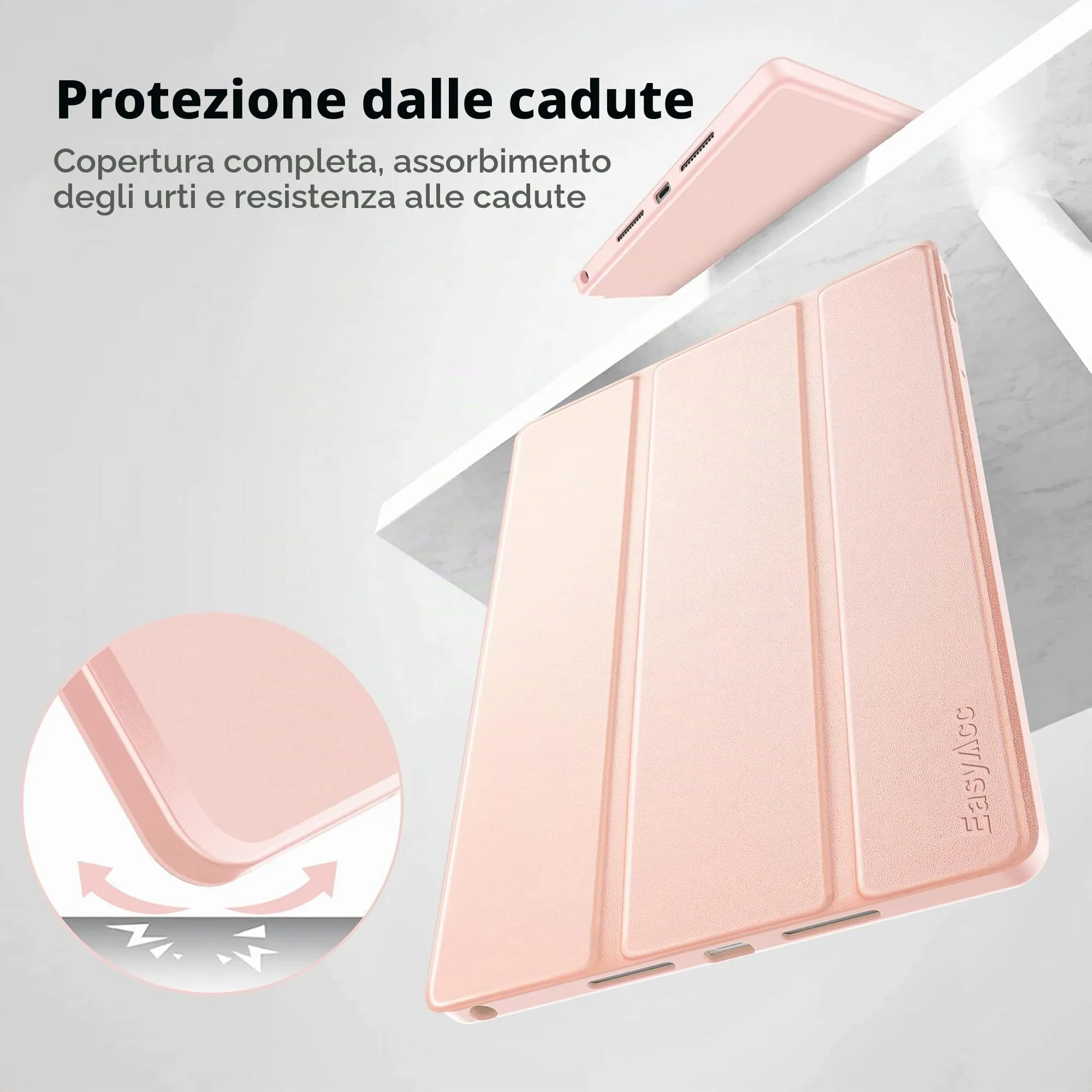 EasyAcc Cover per Lenovo Idea Tab 11 Pollici (TB336ZU/TB336FU) - Oro Rosa - immagine 4