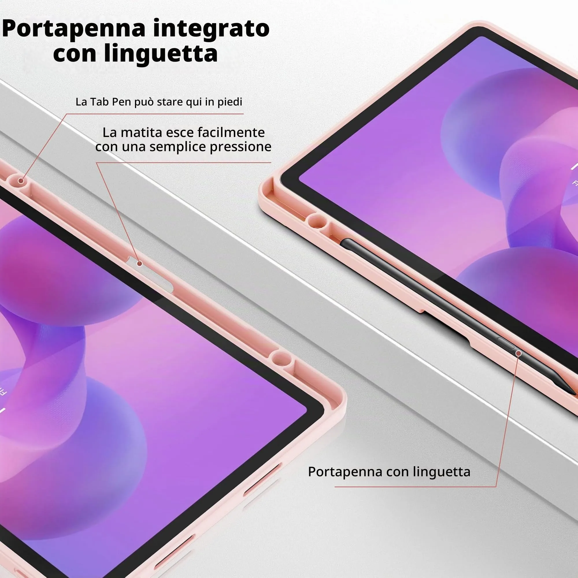EasyAcc Cover per Lenovo Idea Tab 11 Pollici (TB336ZU/TB336FU) - Oro Rosa - immagine 7