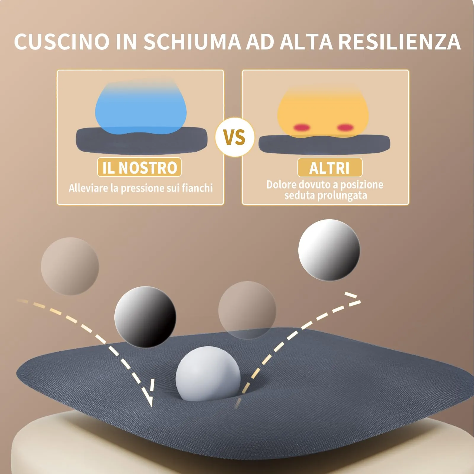naspaluro Sedia da Ufficio Ergonomica con Braccioli Pieghevoli e Rete Respirante, Blu scuro - immagine 7