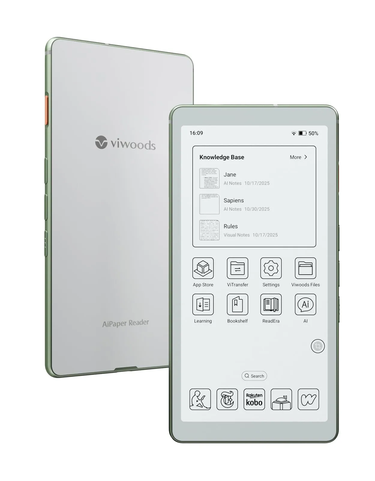 VIWOODS AiPaper Reader 6.13" E Ink Carta 1300 300PPI 128GB - immagine 1