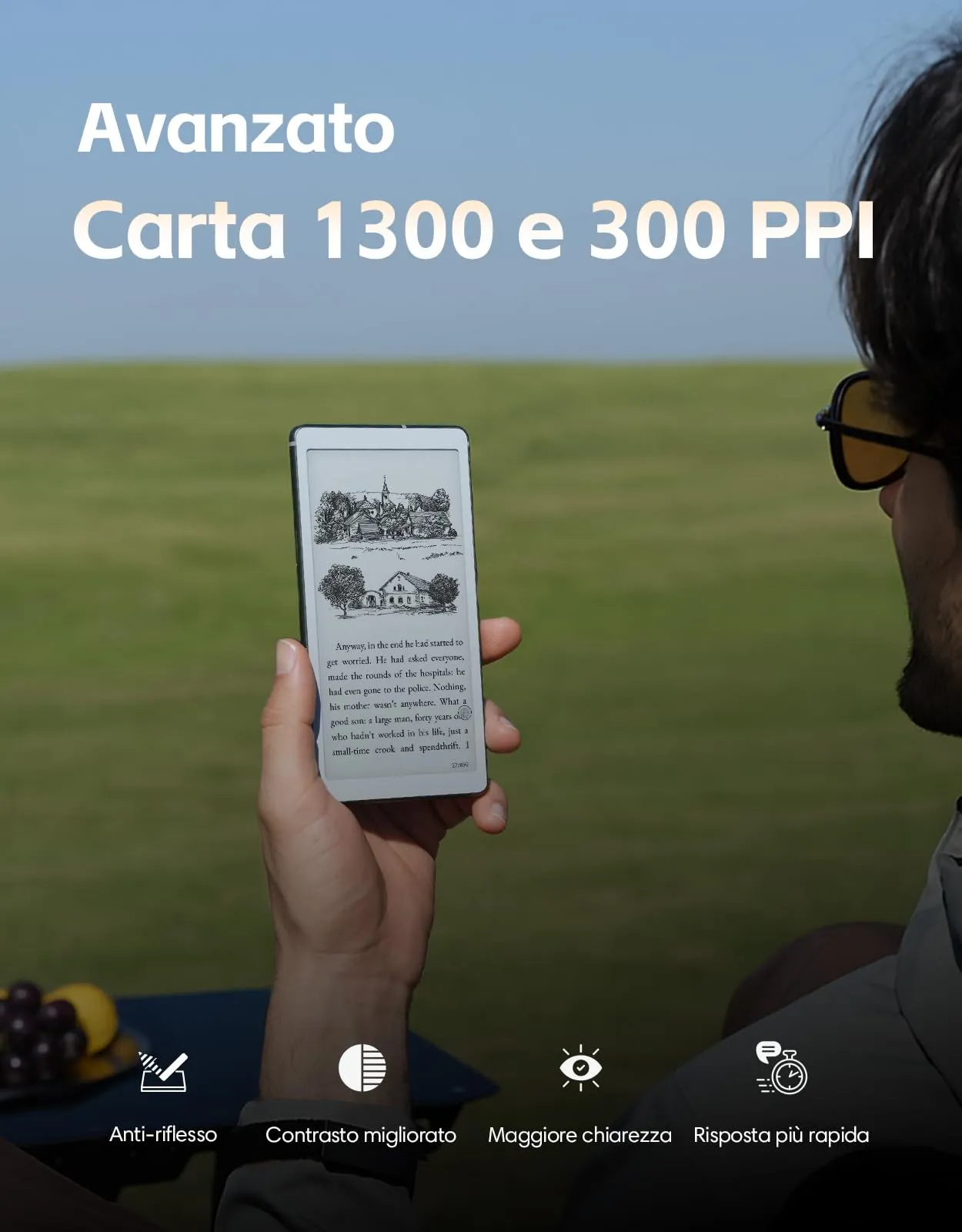 VIWOODS AiPaper Reader 6.13" E Ink Carta 1300 300PPI 128GB - immagine 3