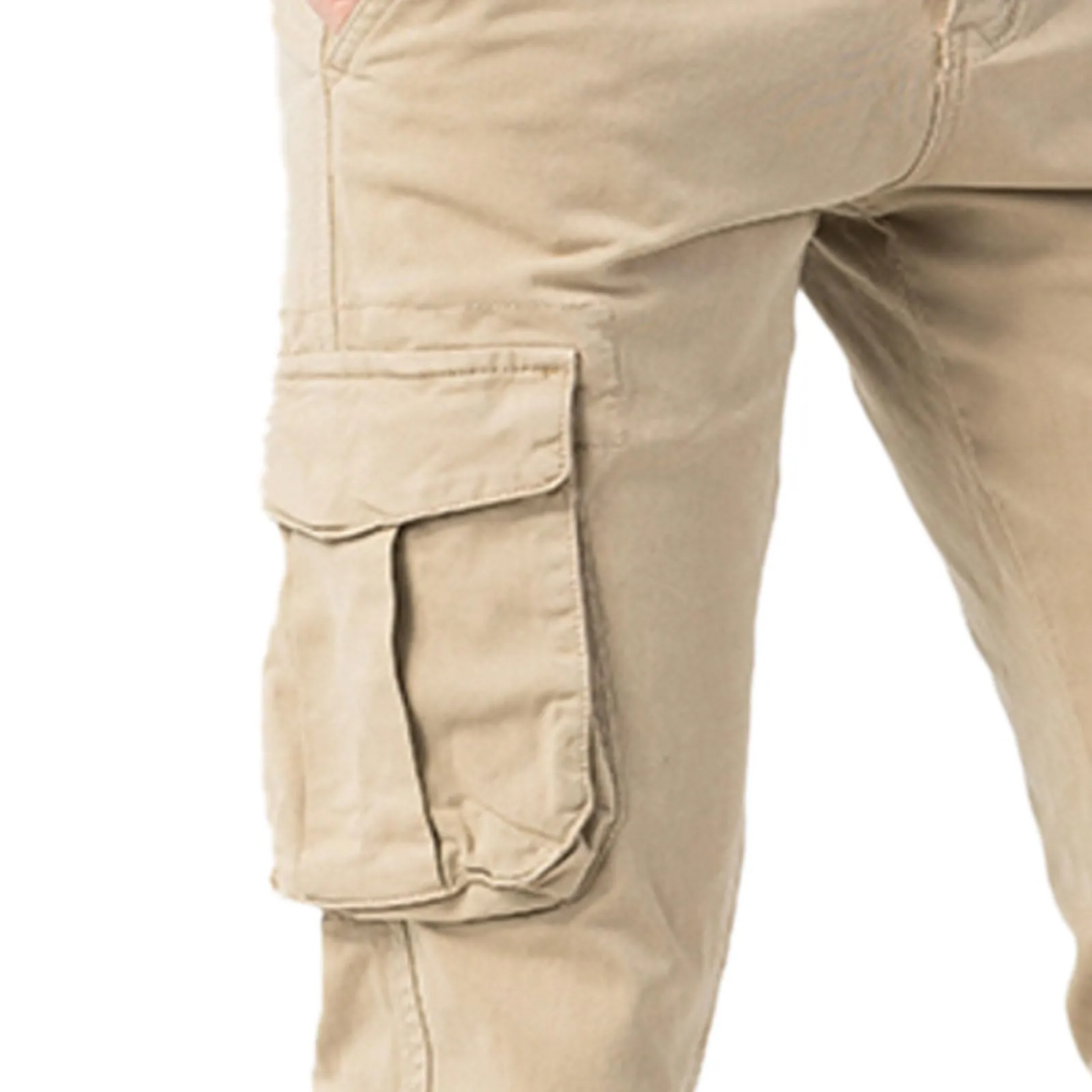 Toocool Pantaloni Cargo Militari Uomo in Cotone G6571 Beige, Taglia 46 - immagine 3