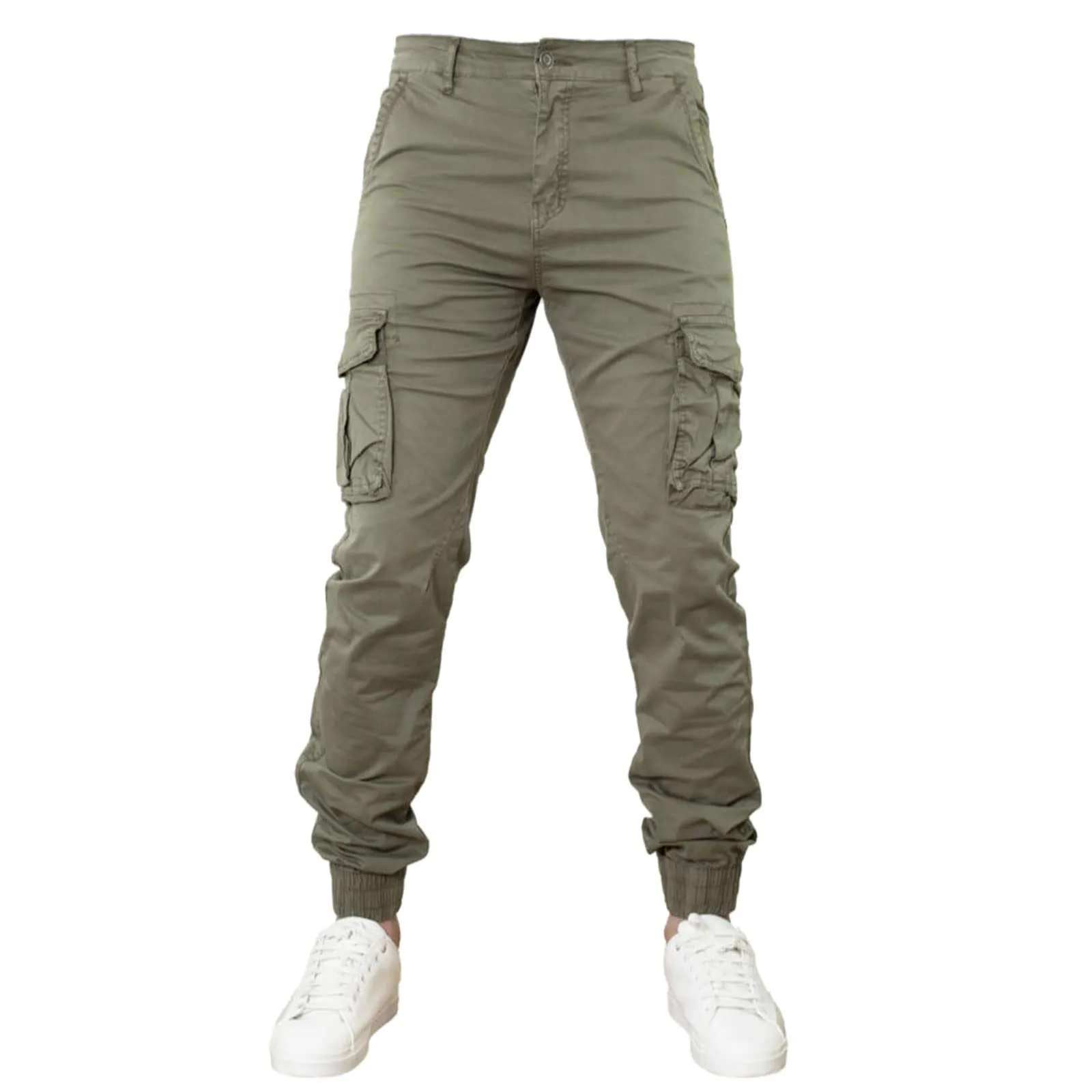 Toocool Pantaloni Cargo Militari in Cotone G6571 Verde, Taglia 44 - immagine 1