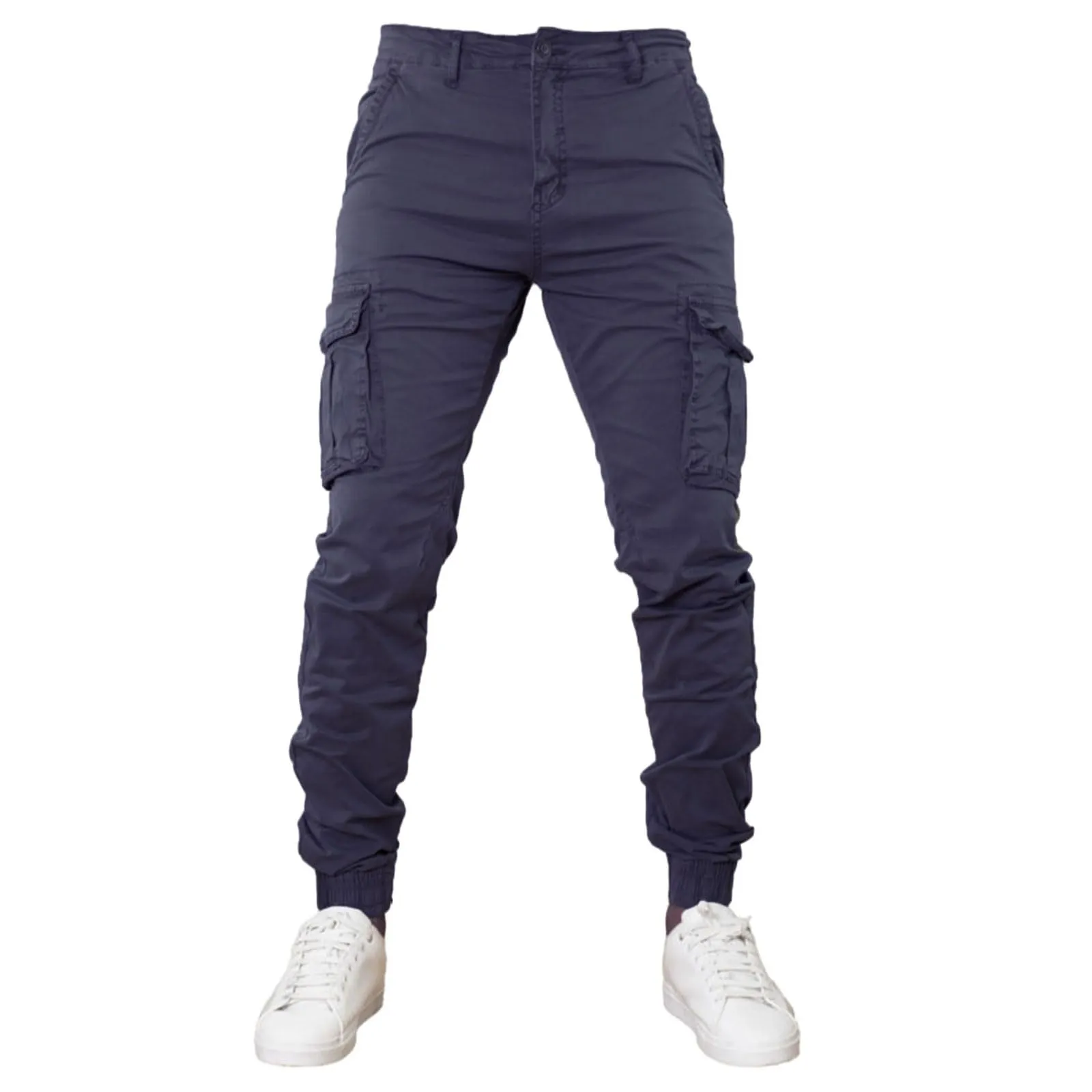 Toocool Pantaloni Cargo Militari Uomo in Cotone G6571 Blu, Taglia 52 - immagine 1