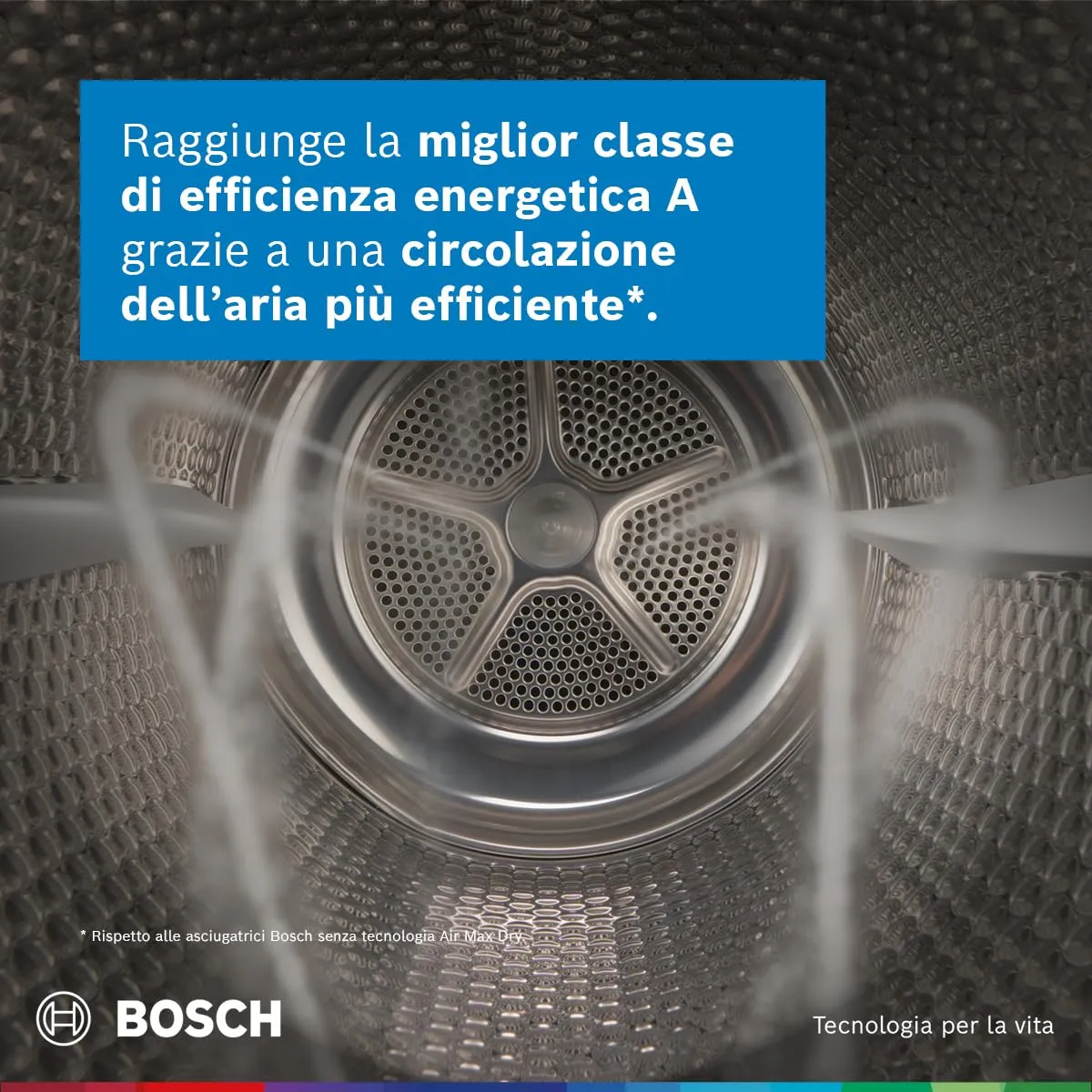 Bosch Serie 8 WRB247C0IT Asciugatrice a pompa di calore 9kg Bianco - immagine 9