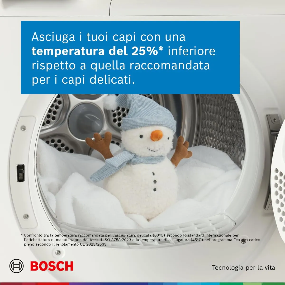 Bosch Serie 8 WRB247C0IT Asciugatrice a pompa di calore 9kg Bianco - immagine 11