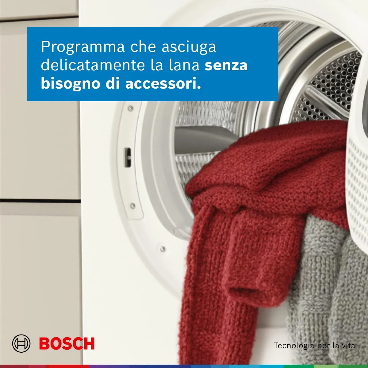 Bosch Serie 8 WRB247C0IT Asciugatrice a pompa di calore 9kg Bianco - immagine 12