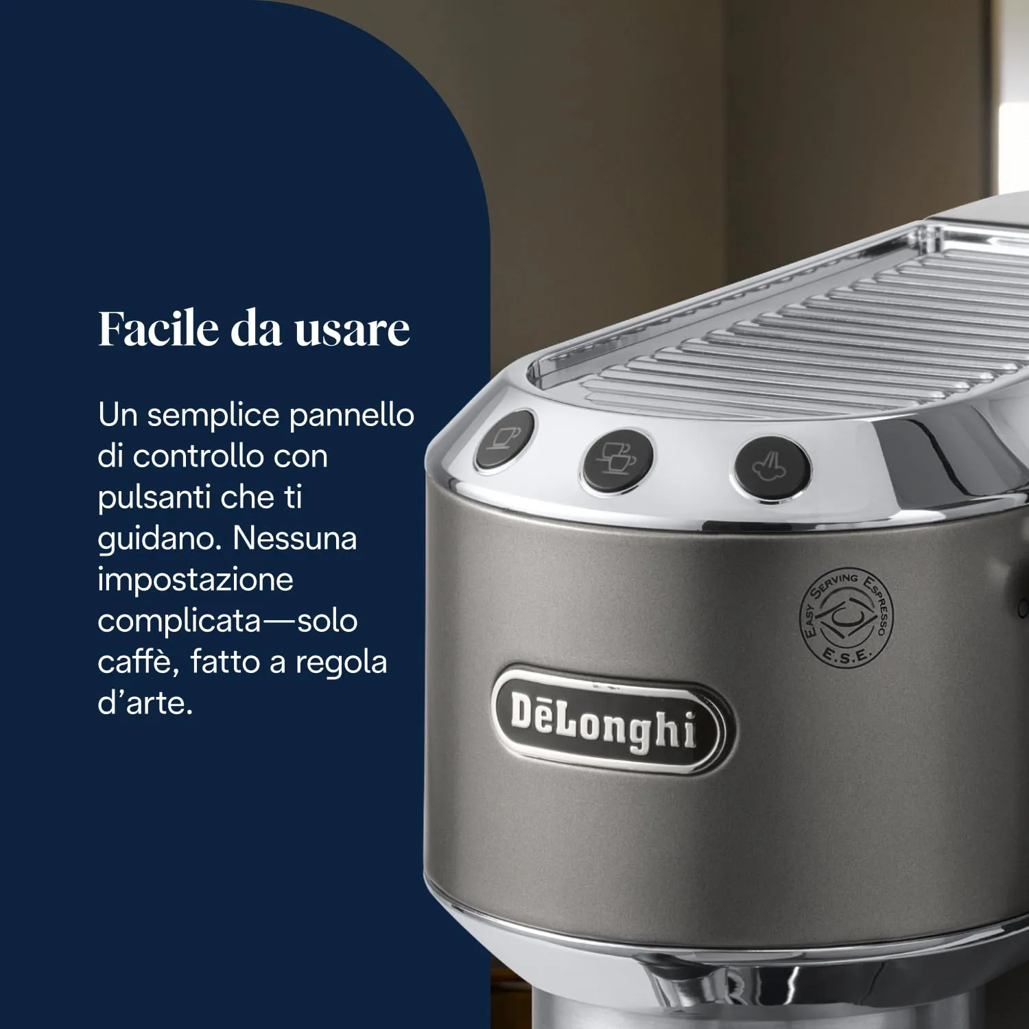 De'Longhi Dedica Style EC685.TB Macchina Caffè Espresso Manuale, Nero - immagine 5