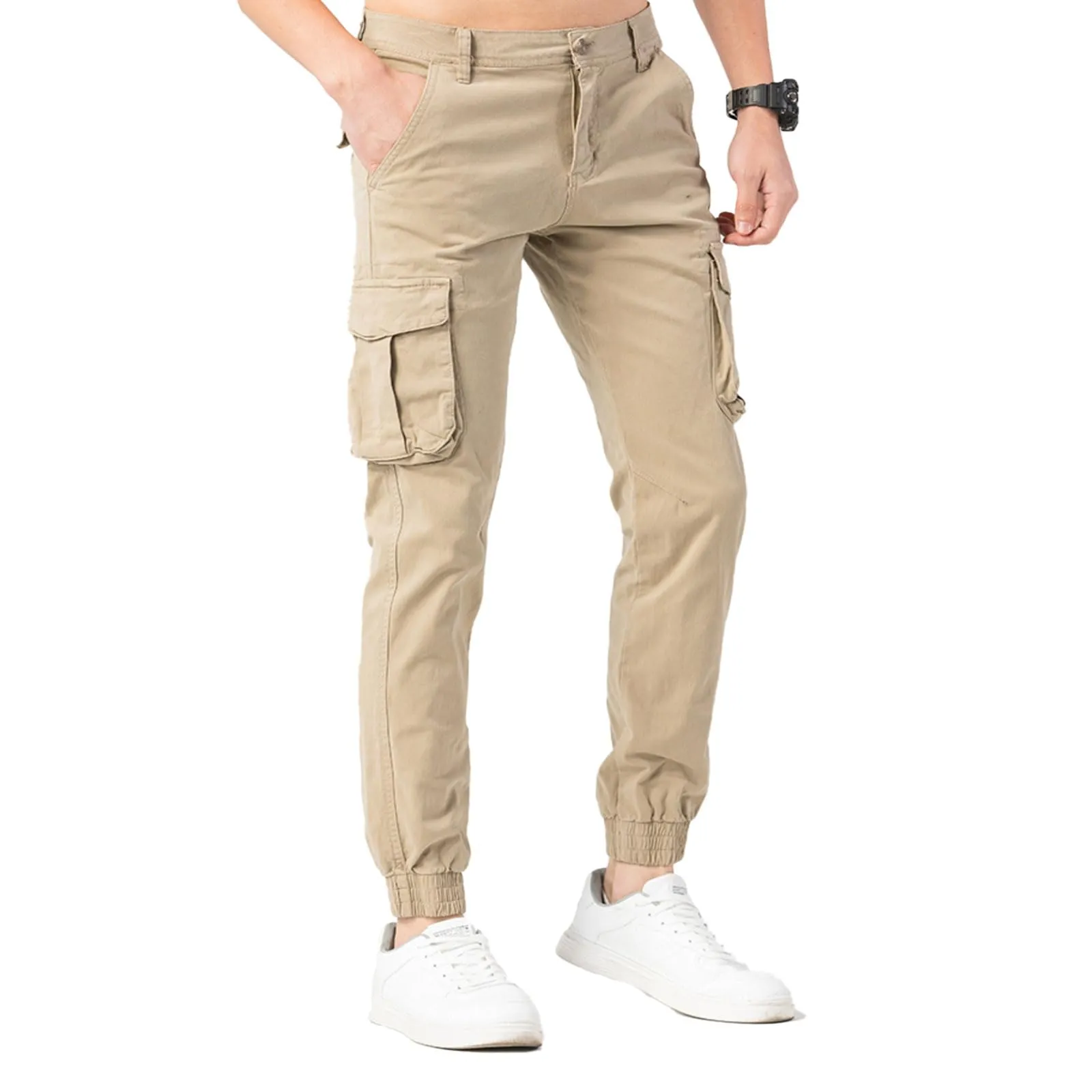 Toocool Pantaloni Cargo Militari Uomo in Cotone G6571 Beige Taglia 48 - immagine 1