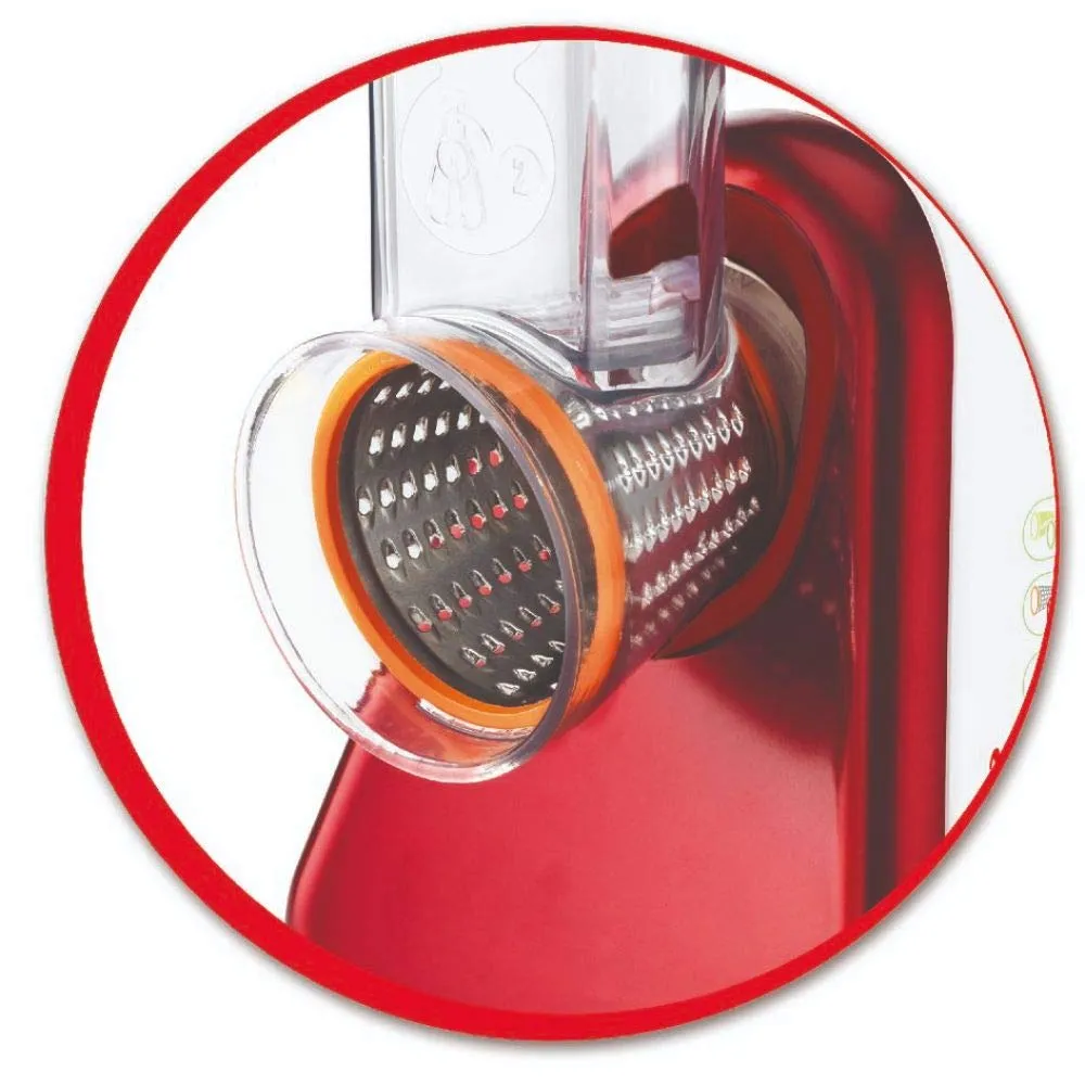 Moulinex Fresh Express Plus DJ756G15 Grattugia Elettrica 5 Funzioni, Rosso/Bianco - immagine 6