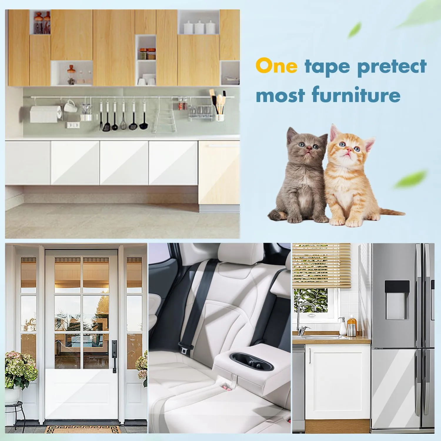 Lovcoyo Protezione Antigraffio per Gatti in PVC, 30x500cm, Trasparente - immagine 6