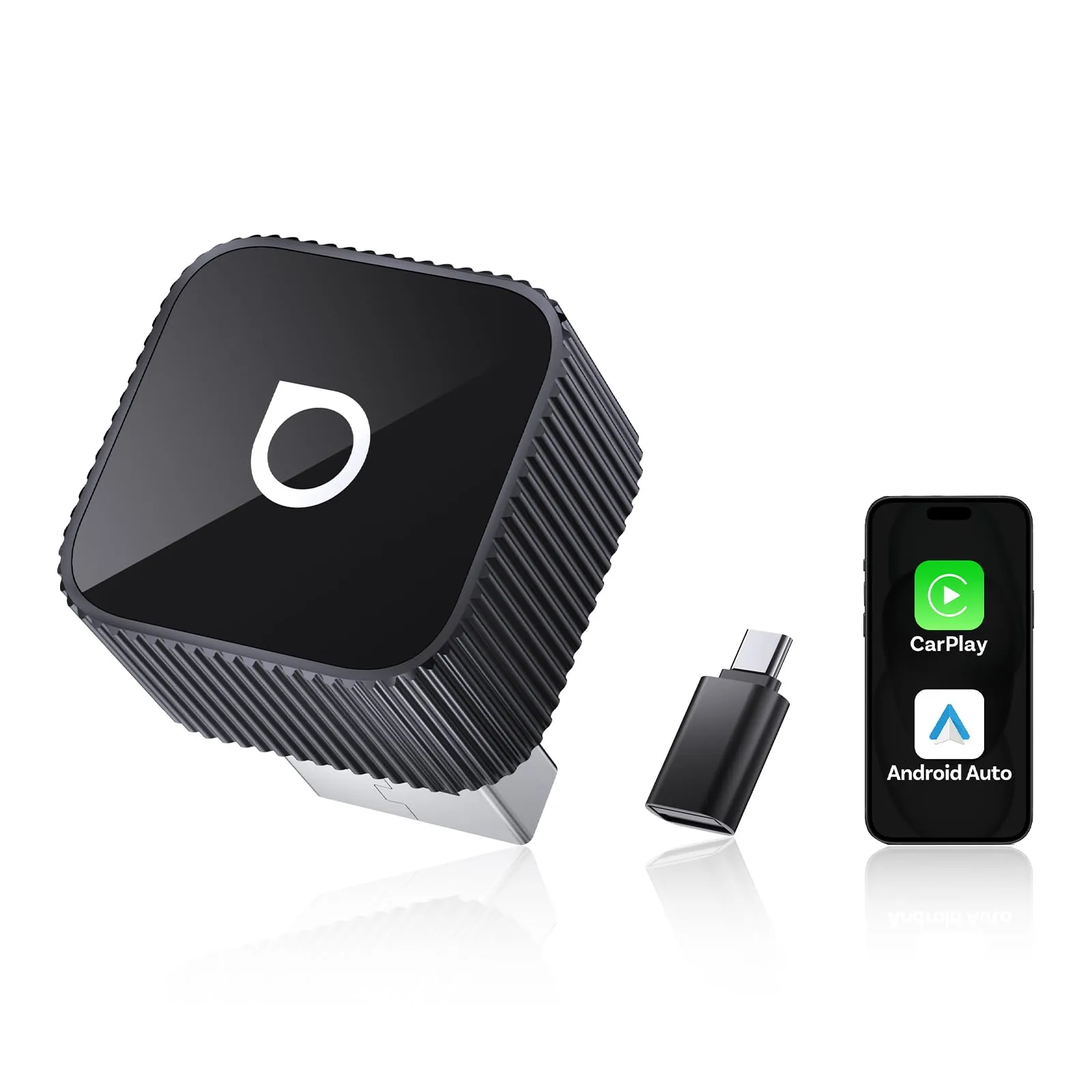OTTOCAST Mini Slim 2 in 1 Adattatore Wireless CarPlay & Android Auto - immagine 1