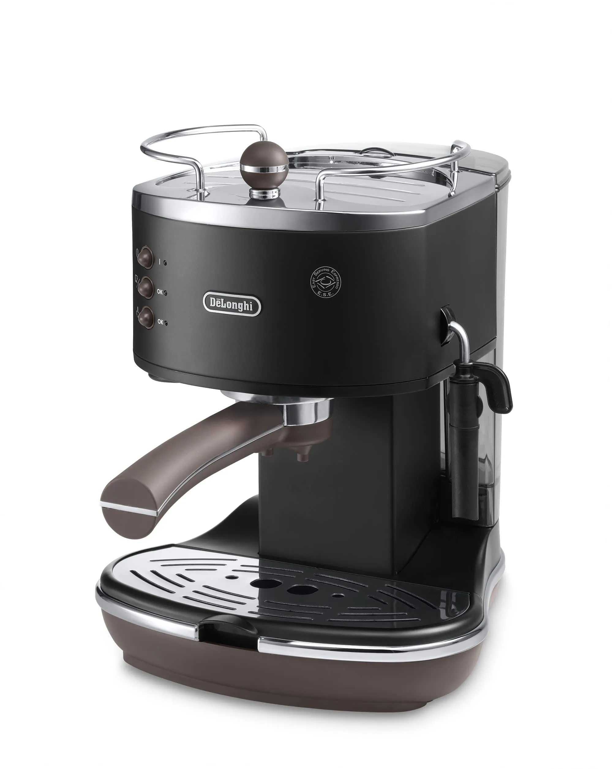 De'Longhi Icona Vintage ECOV311.BK Macchina da Caffè Espresso e Cappuccino, Nero - immagine 4