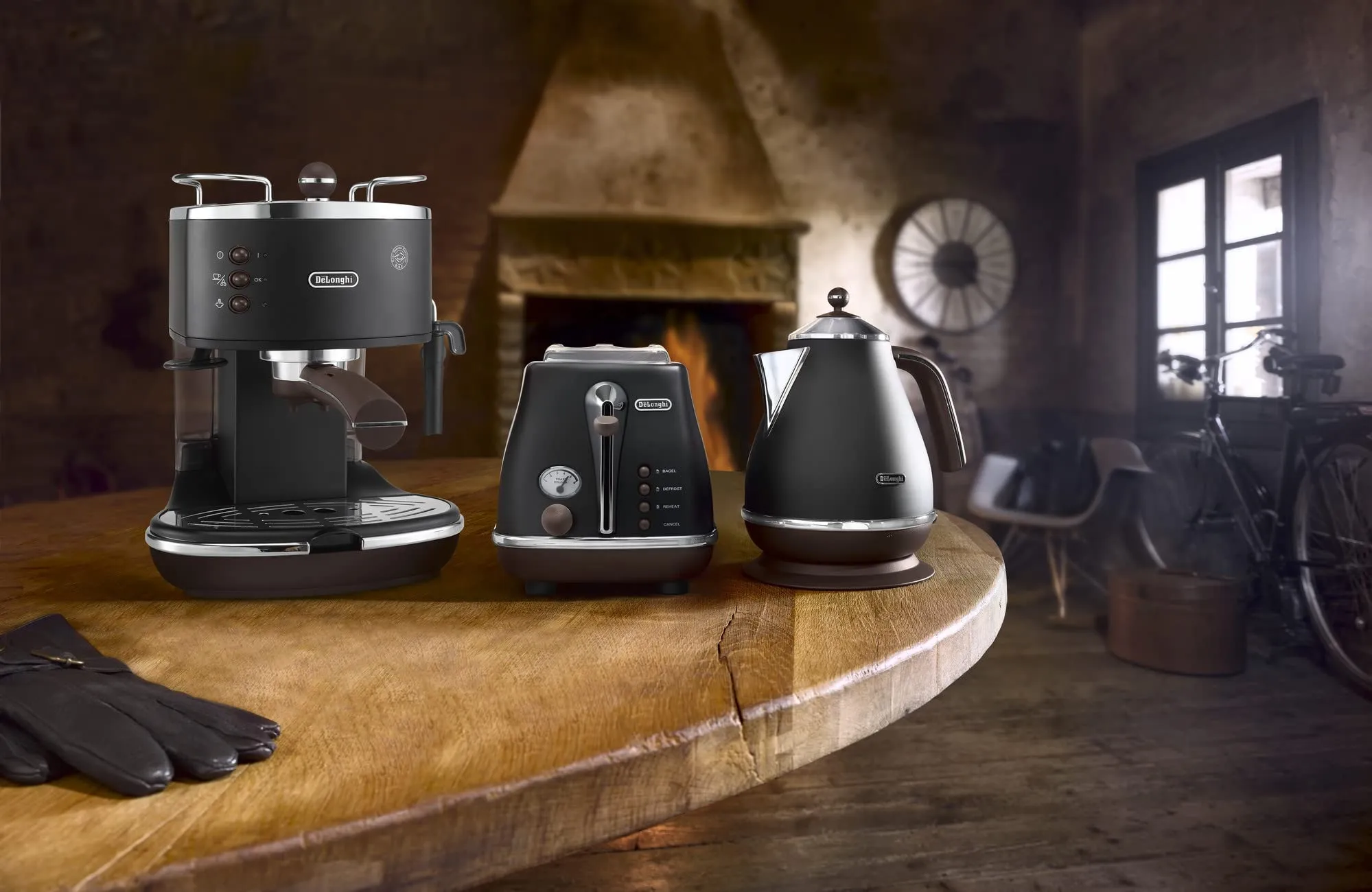 De'Longhi Icona Vintage ECOV311.BK Macchina da Caffè Espresso e Cappuccino, Nero - immagine 5