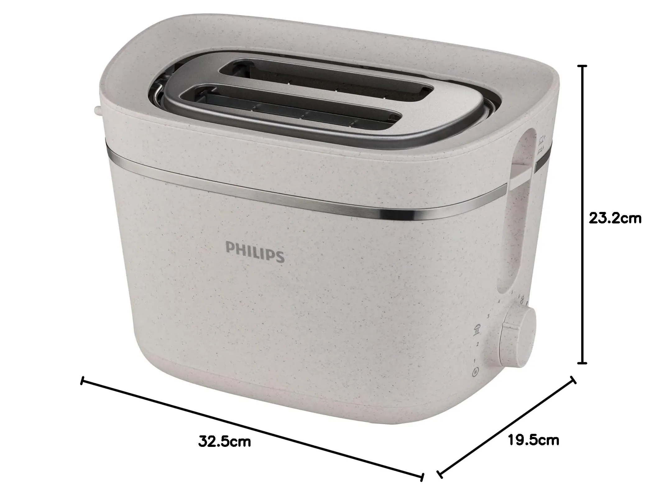 Philips Conscious Tostapane 2 Fette HD2640/10, 8 Impostazioni, White - immagine 9