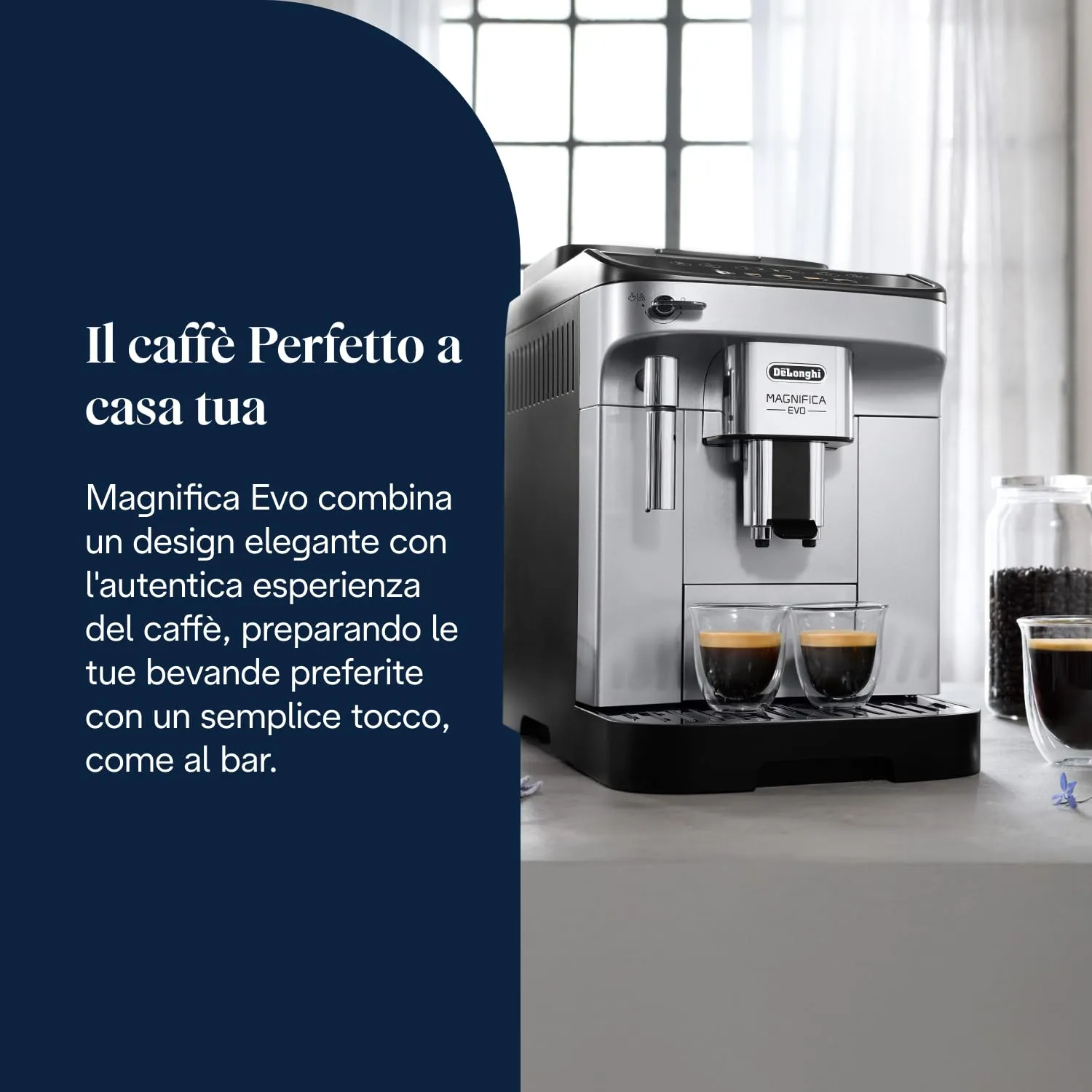 De'Longhi Magnifica ECAM292.33.SB Macchina da Caffè Automatica, Argento - immagine 2