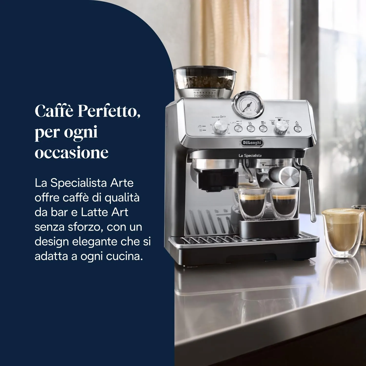 De'Longhi La Specialista Arte EC9155.MB Macchina da caffè Manuale, Nera - immagine 2