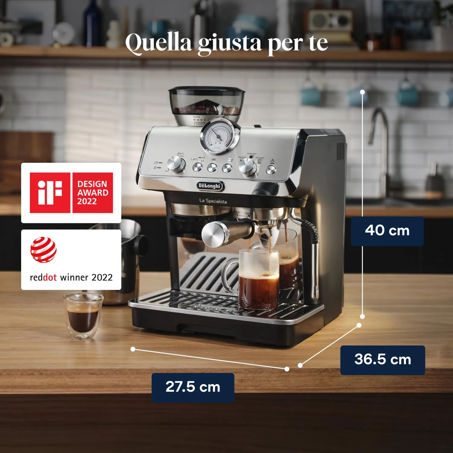 De'Longhi La Specialista Arte EC9155.MB Macchina da caffè Manuale, Nera - immagine 8