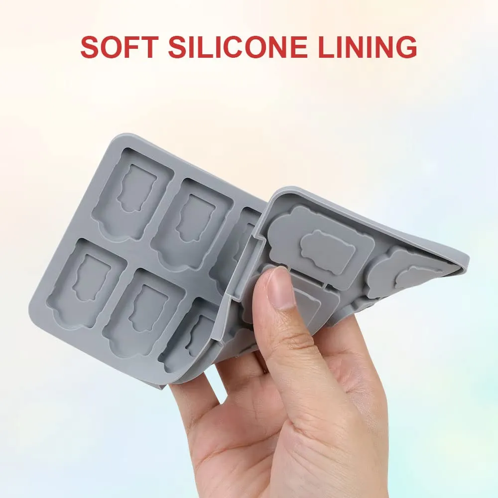 Vicloon Custodia Porta Cartucce per Nintendo Switch, Switch OLED e Switch Lite, 24 Slot, Nero - immagine 5