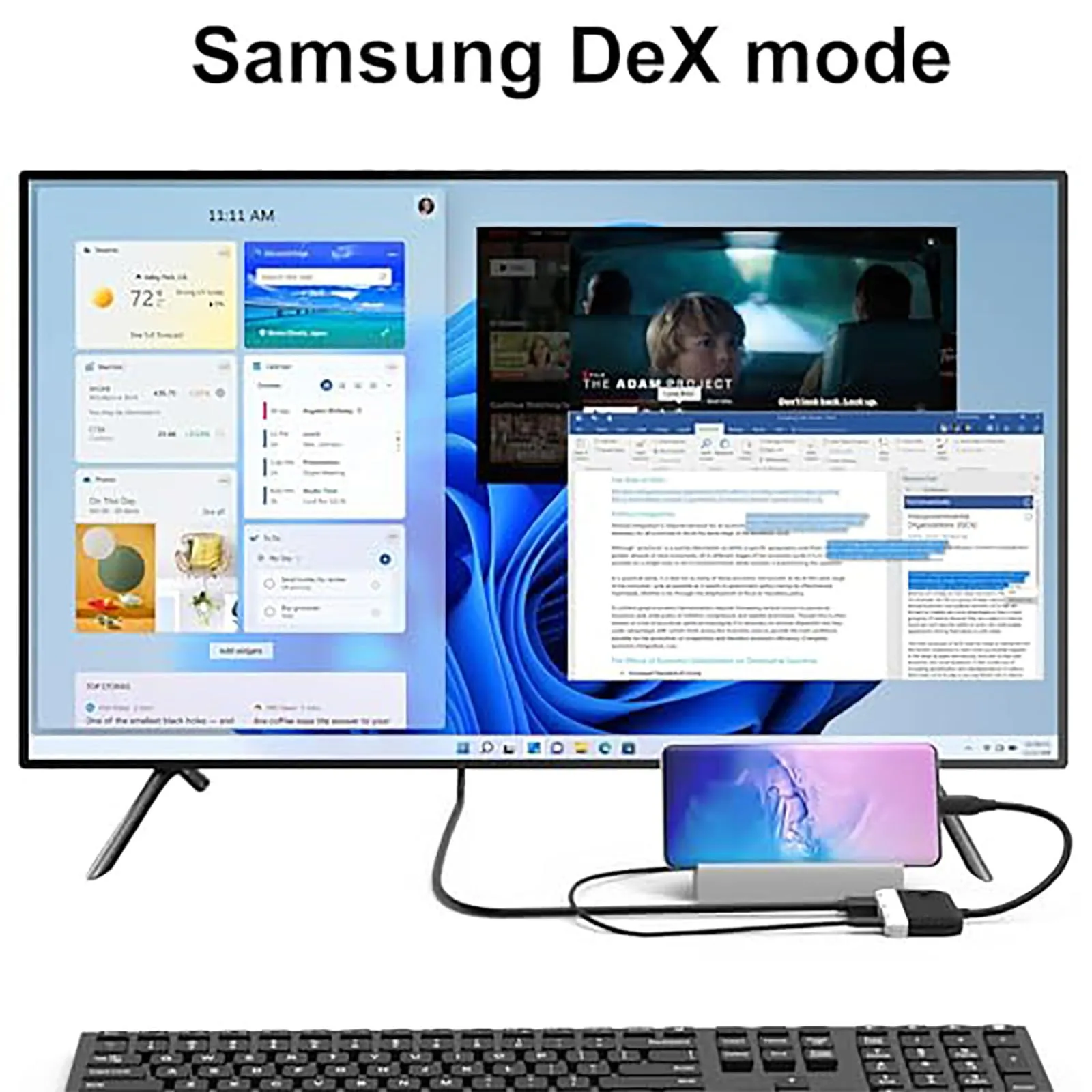 GKEAPZA Switch Dock per Nintendo Switch e OLED, Adattatore TV 3 in 1 con 4K HDMI, USB 3.0 e Type C 100W PD, Docking Station Portatile (Nero) - immagine 6