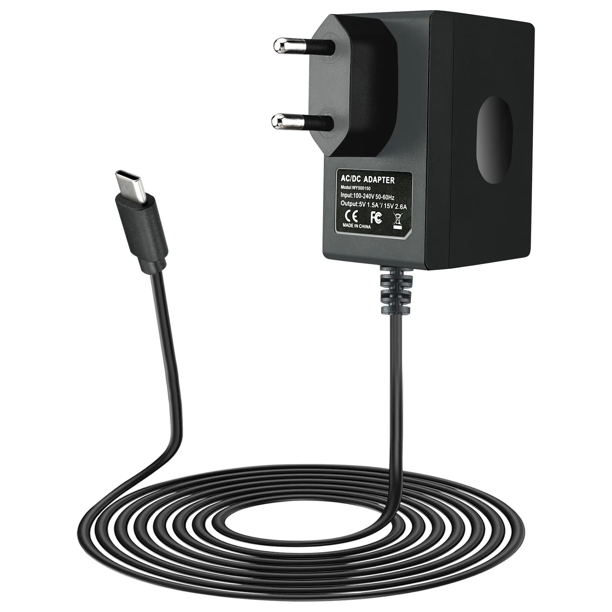 Xahpower 39W Caricatore per Nintendo Switch, Switch OLED, Switch Lite, Switch Dock e Pro Controller, Supporto Modalità TV, 1,5m - immagine 1