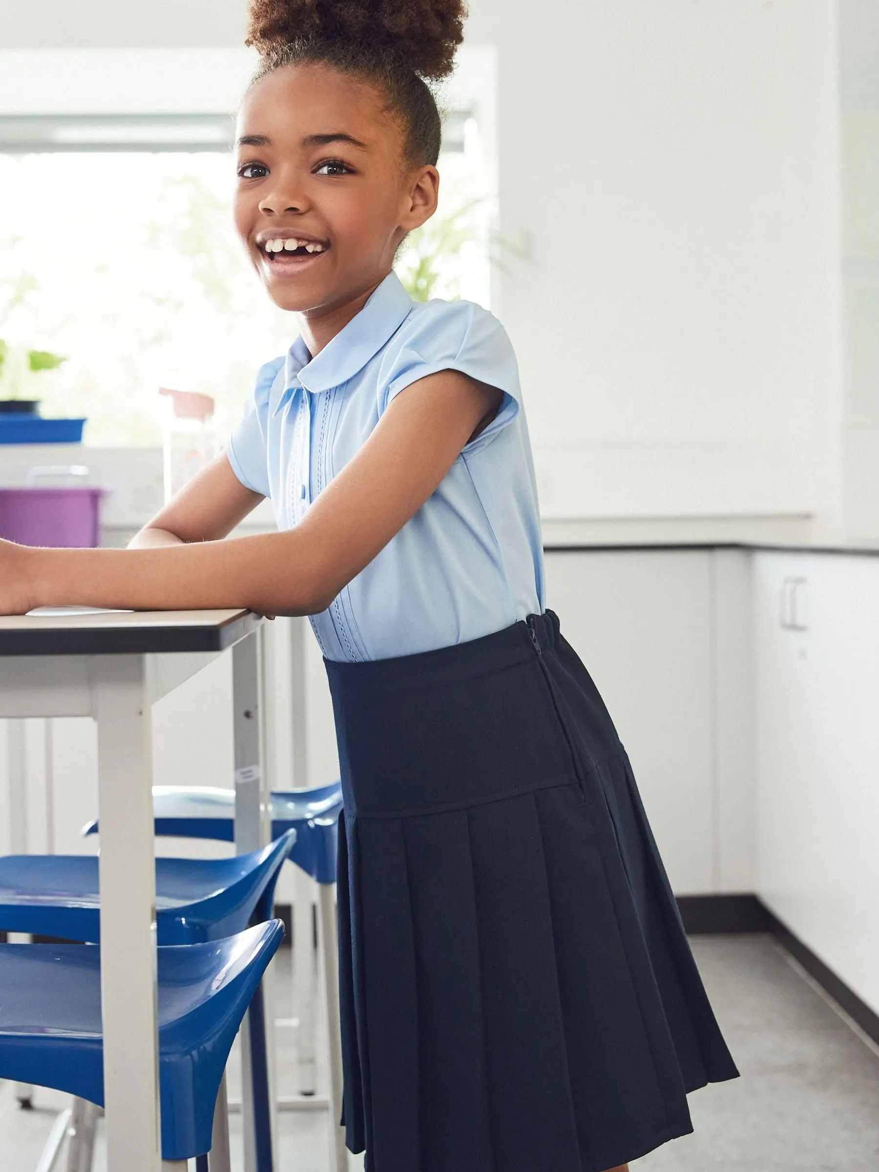 NEXT Ragazza 2 Gonne a Pieghe per la Scuola Vita Regular Navy Blue Longer Length 15 Anni - immagine 5