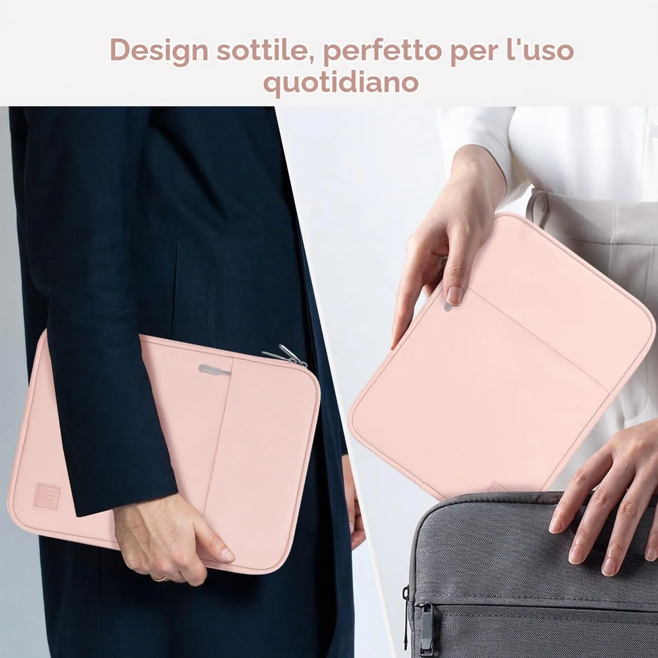 Dadanism Tablet Custodia Borsa Portatile 13 Pollici, Rosa - immagine 7
