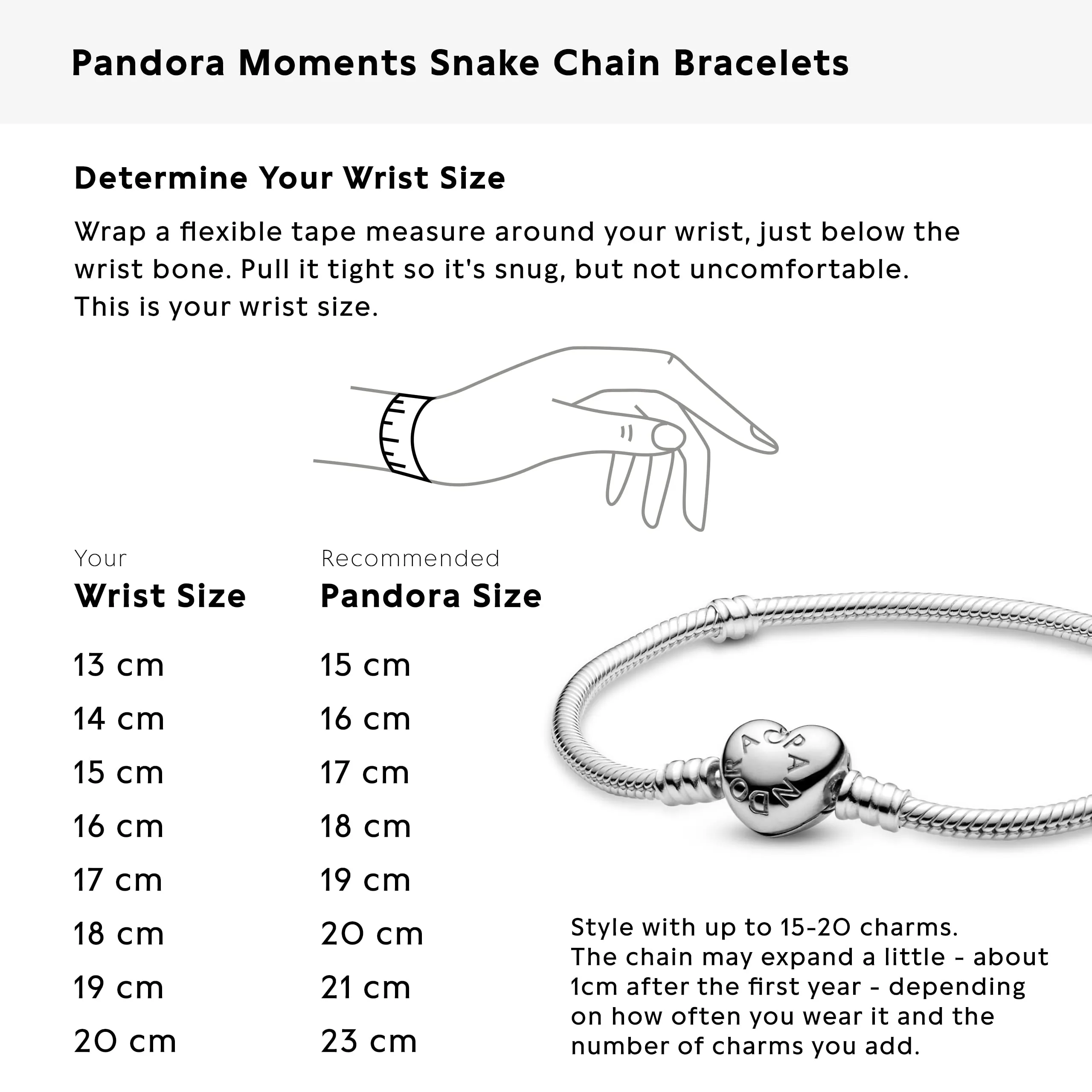 Pandora Icons Bracciale in argento con chiusura a forma di cuore, 20 cm - immagine 7