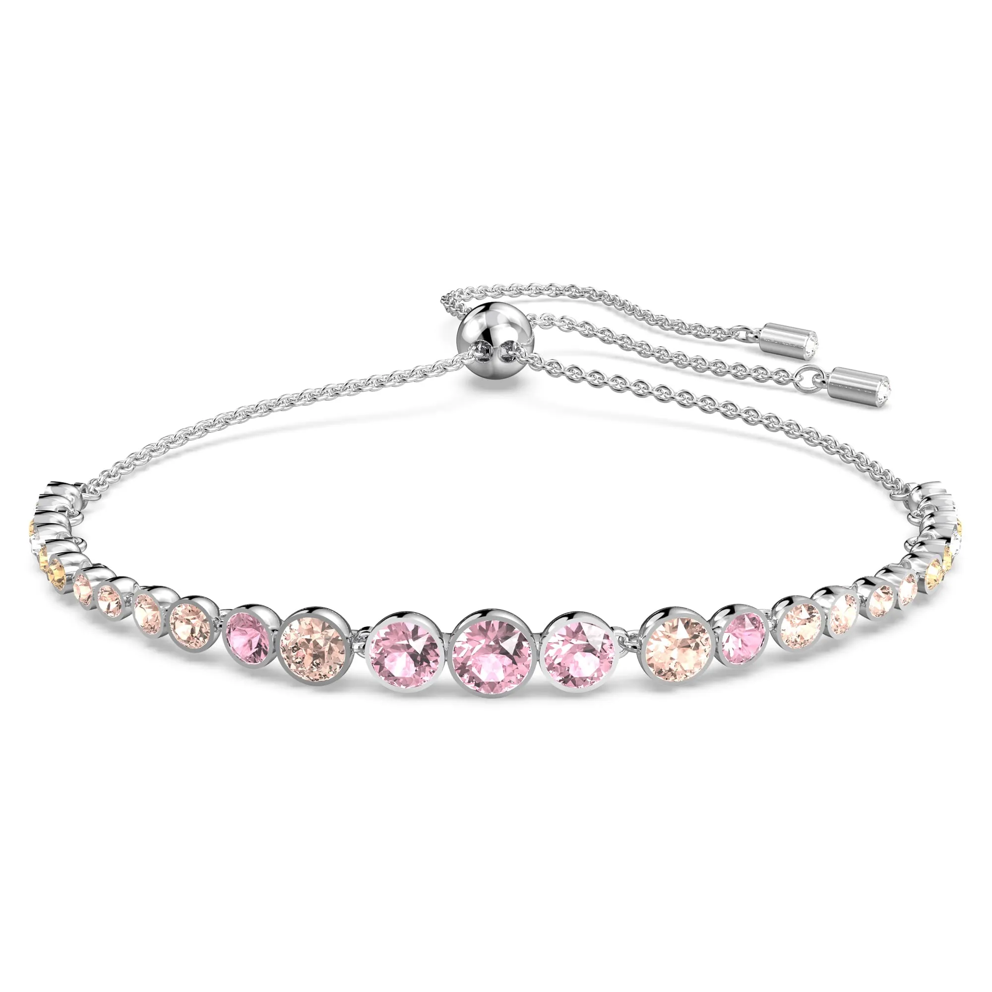Swarovski Imber Emily Braccialetto, Rosa, Placcato rodio - immagine 1
