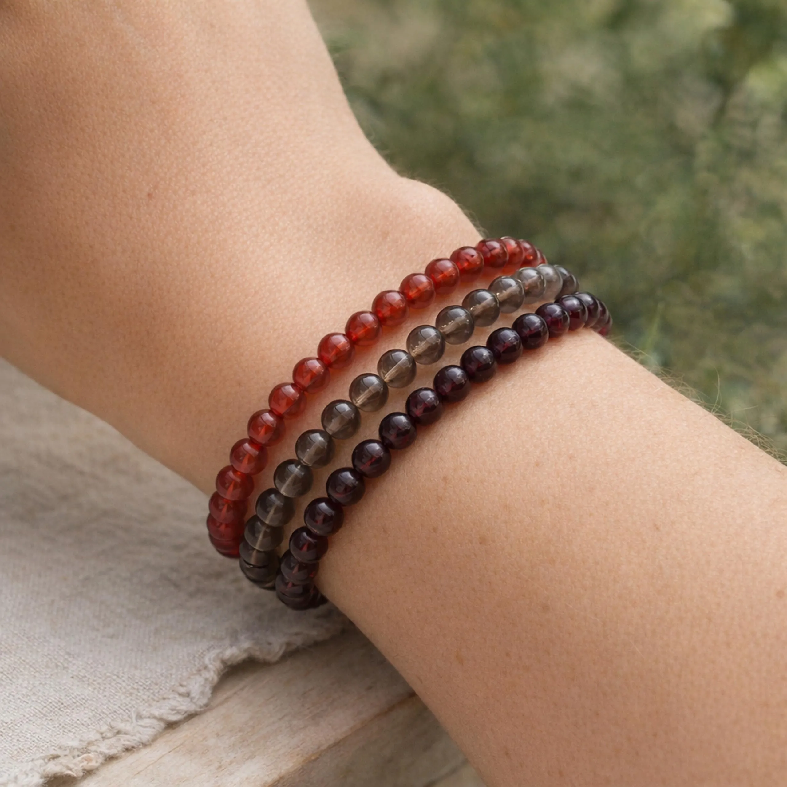 Lebensquelle Plus Mini Bracciale con perline 4-5 mm (Corniola) - immagine 5
