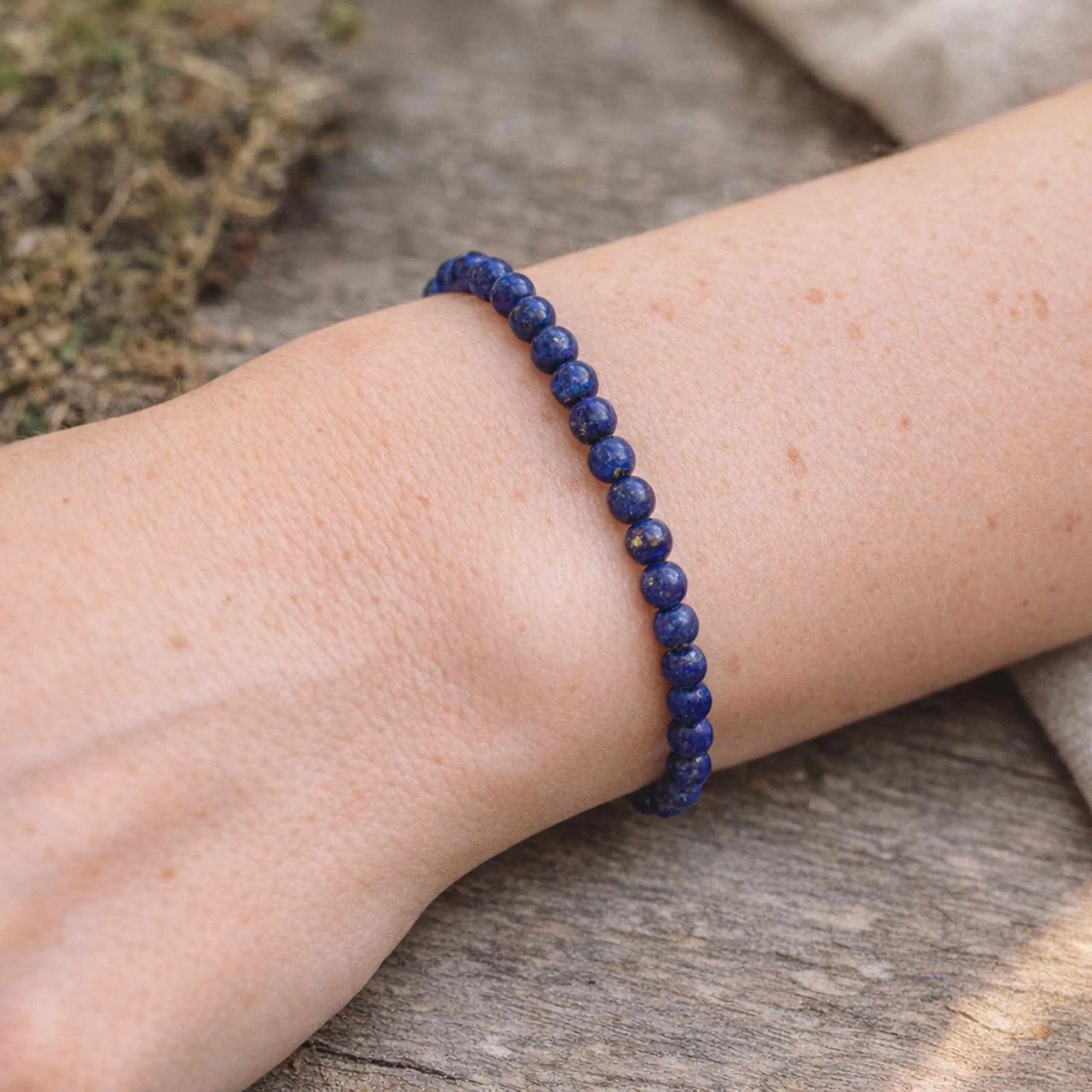 Lebensquelle Plus Mini Bracciale con Perline Lapislazzuli 4-5 mm - immagine 2