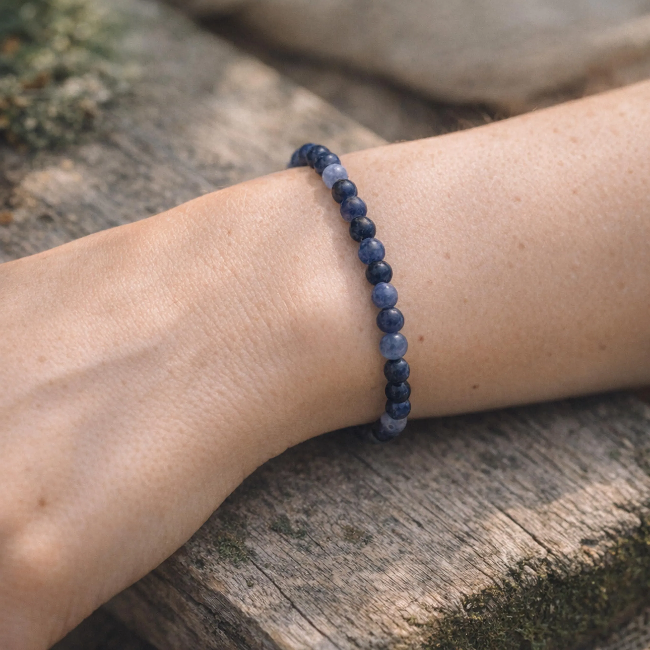 Lebensquelle Plus Mini Bracciale con Perline 4-5 mm (Sodalite) - immagine 2
