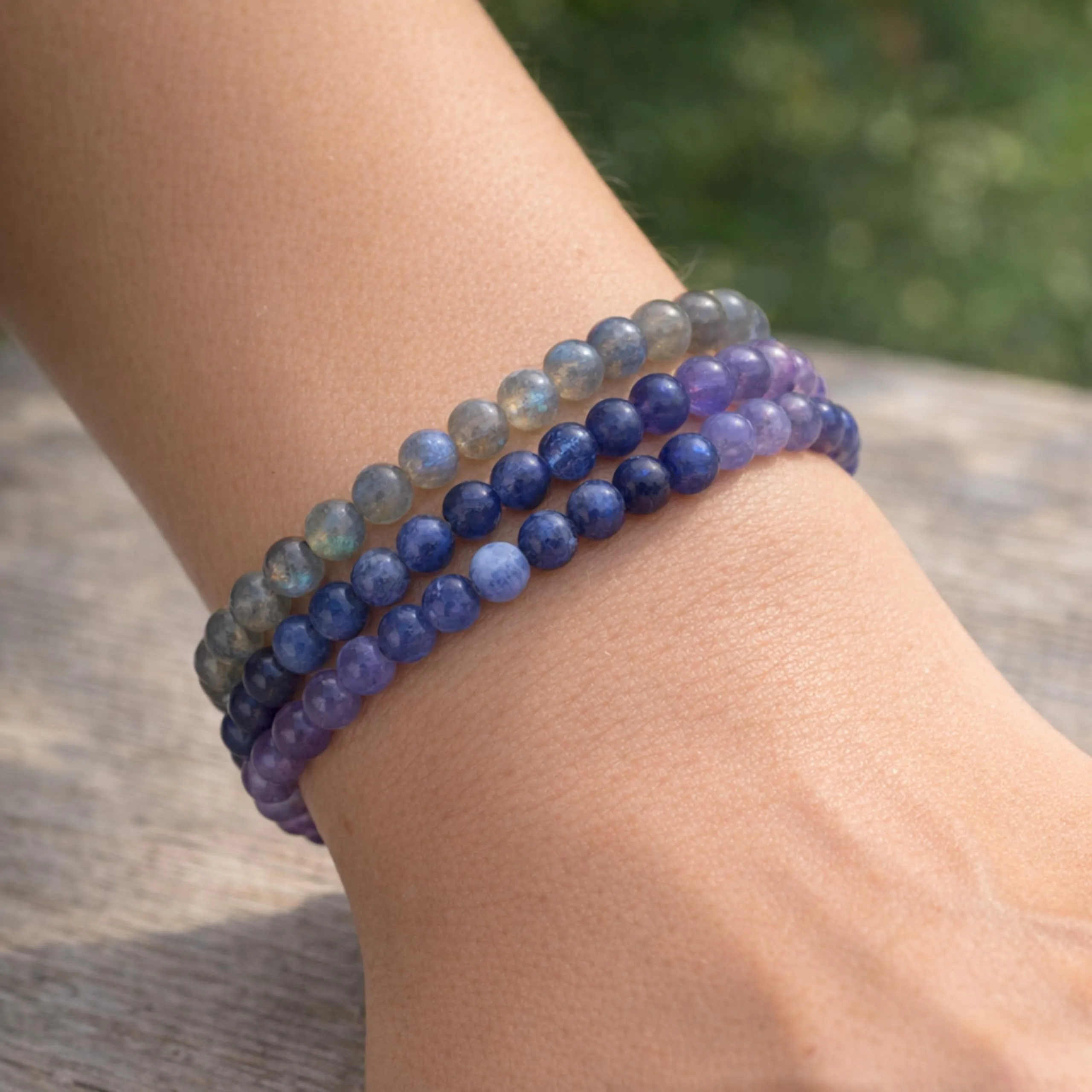 Lebensquelle Plus Mini Bracciale con Perline 4-5 mm (Sodalite) - immagine 5