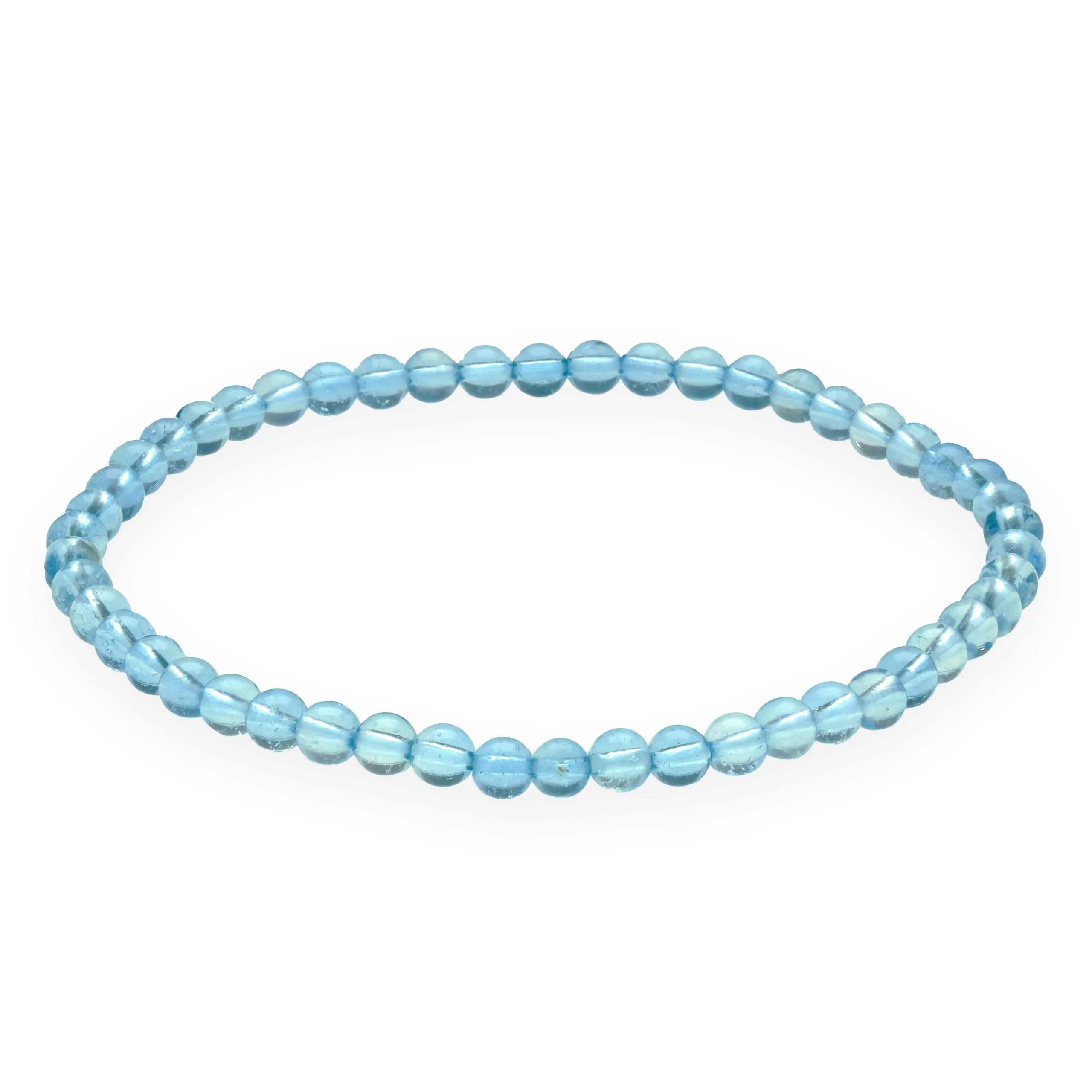 Lebensquelle Plus Mini Bracciale con Perline 4-5 mm Acquamarina - immagine 1