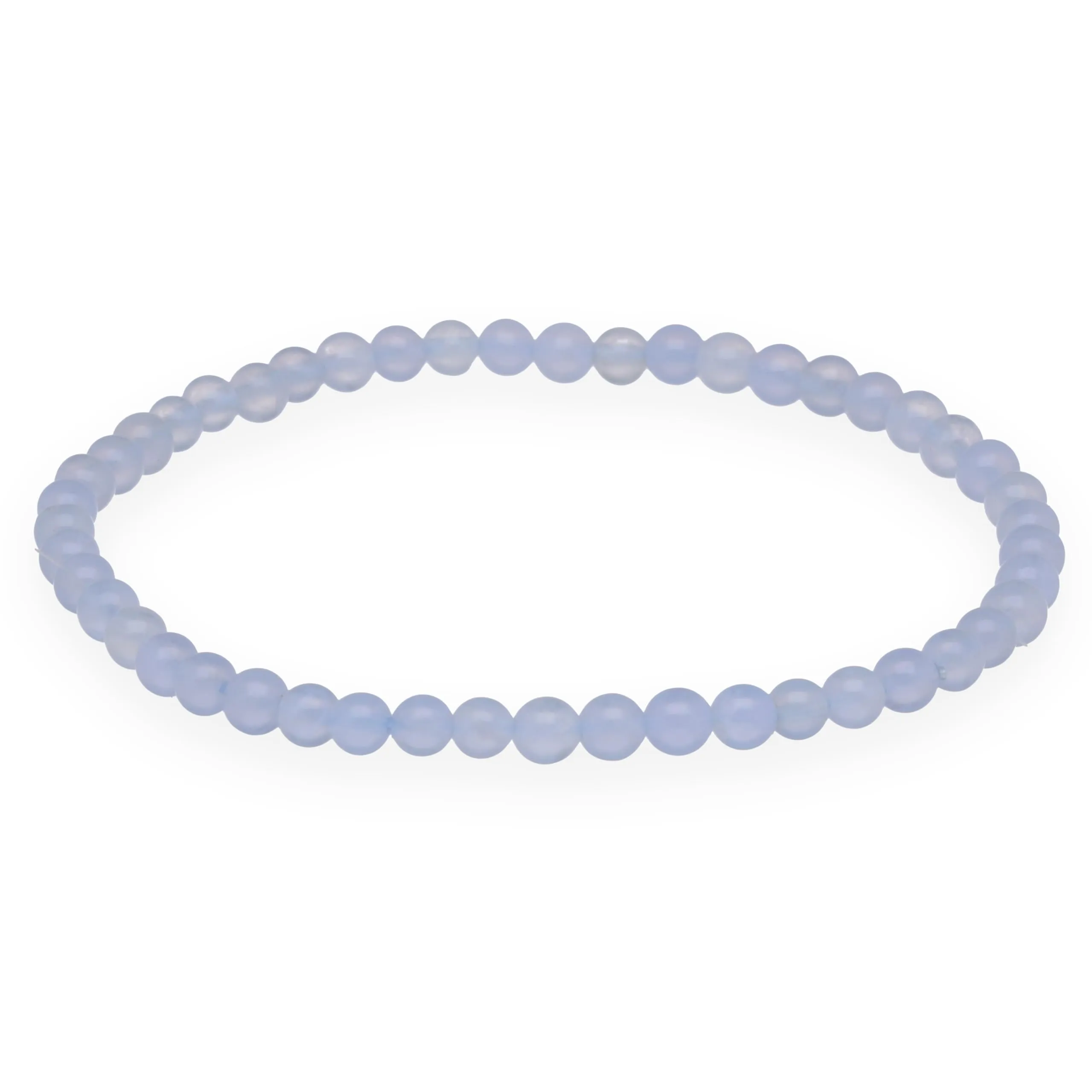 Lebensquelle Plus Mini bracciale con perline 4-5 mm, Calcedonio blu - immagine 1