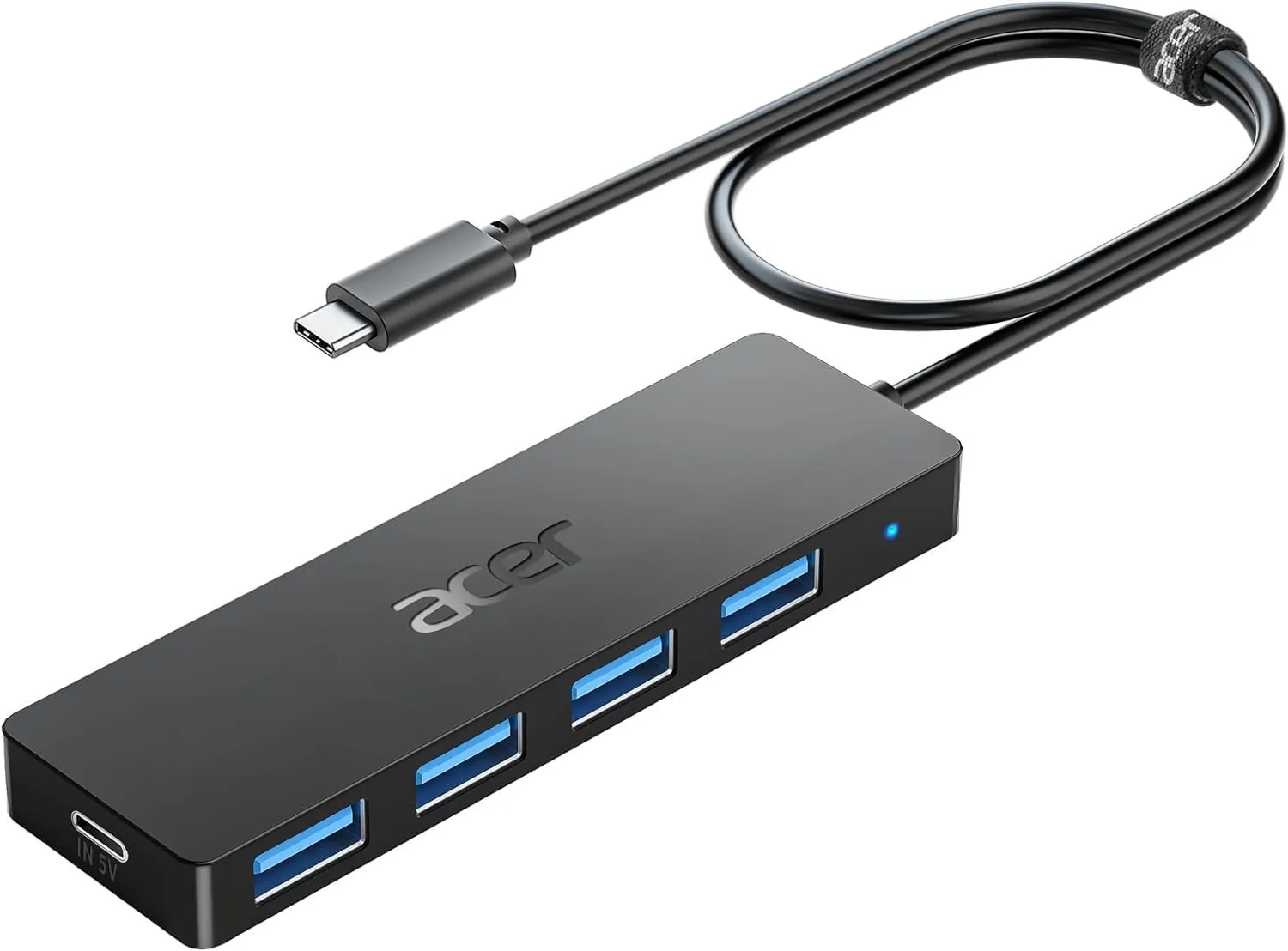 Acer Hub USB-C 3.0 con 5 porte, 4 Porte Dati 5Gbps, 60cm - immagine 1