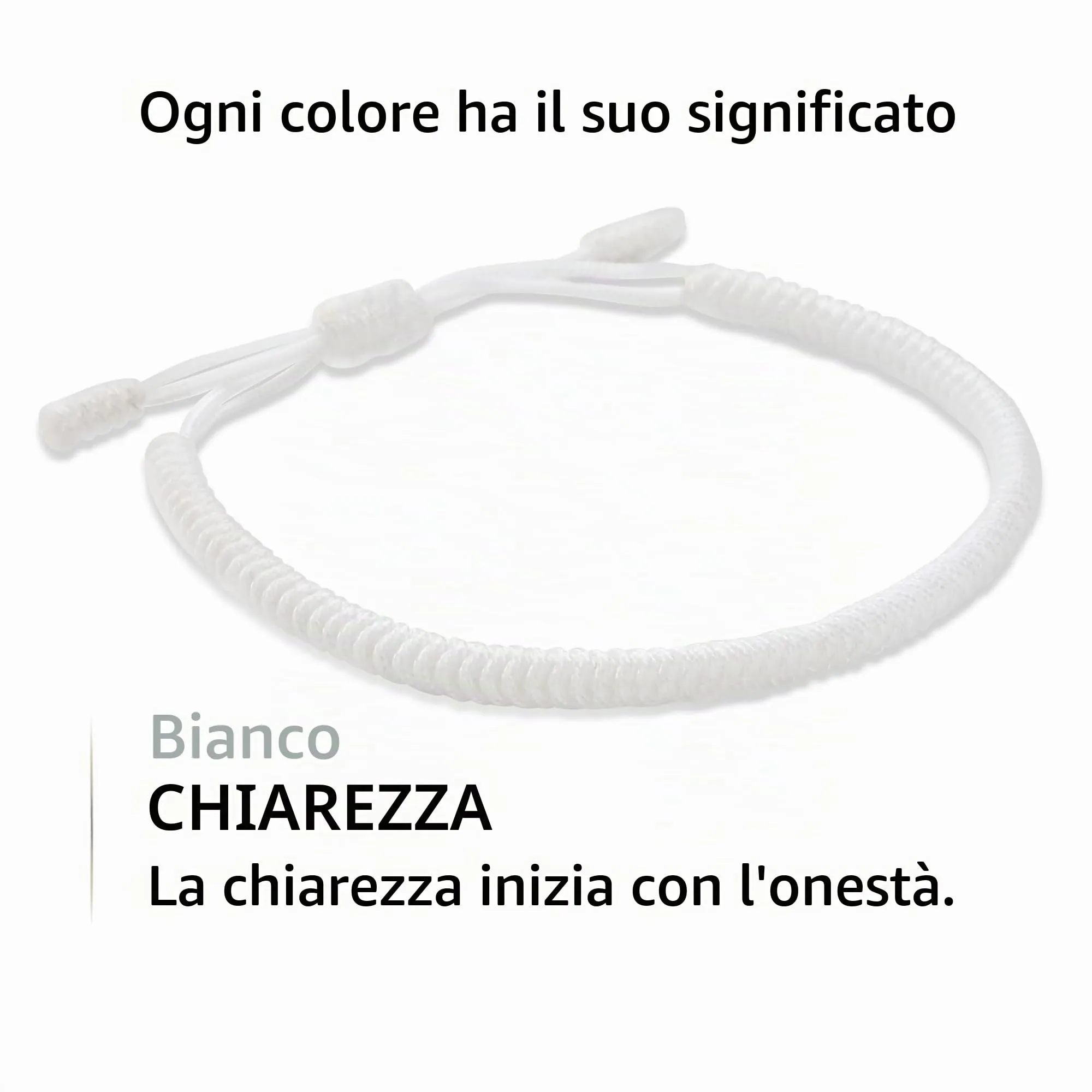 LUCKY BUDDHIST Bracciale Tibetano Buddista Regolabile in Corda Intrecciata con Portachiavi Buddha in Legno - immagine 3