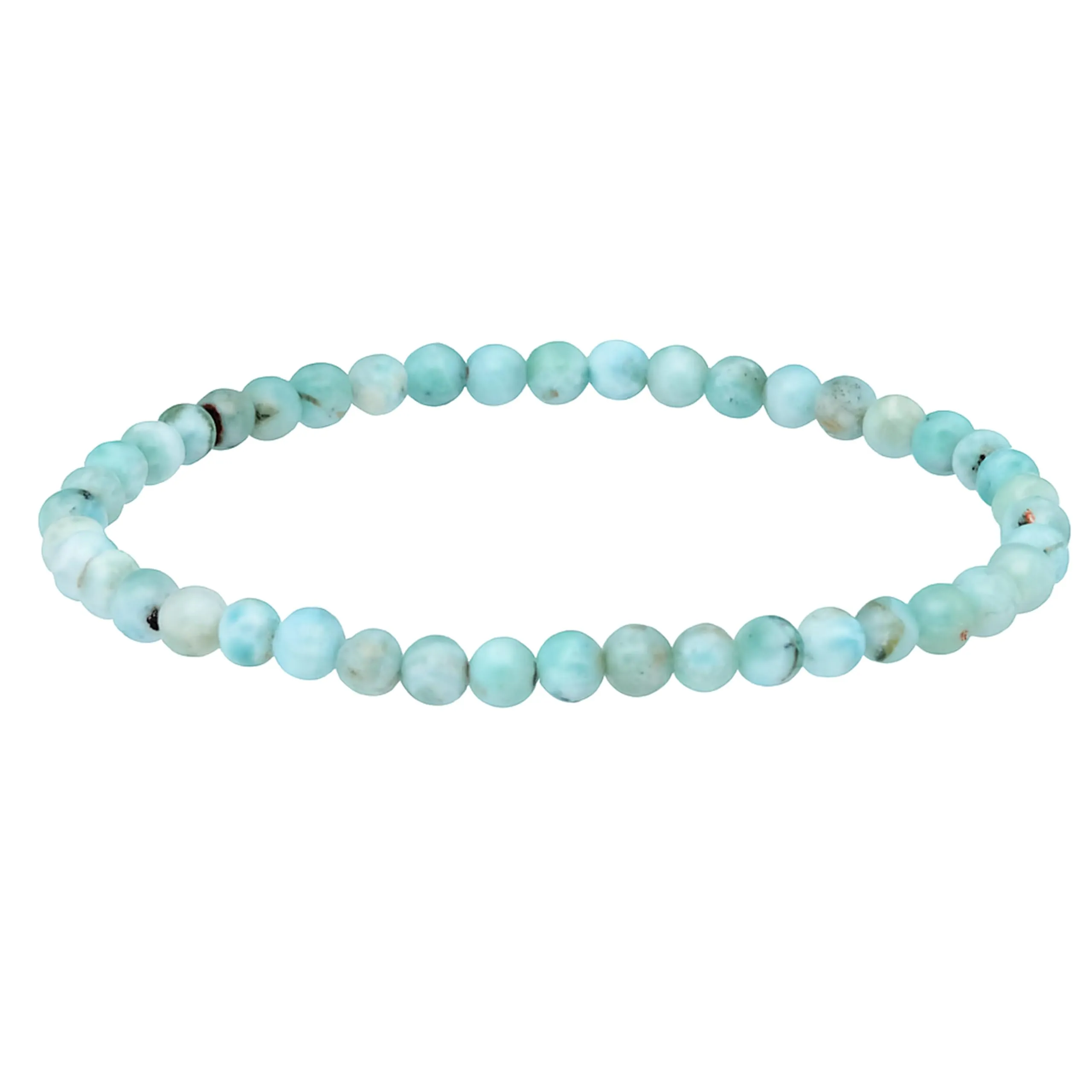 Lebensquelle Plus Mini Bracciale con Perline 4-5 mm in Larimar - immagine 1