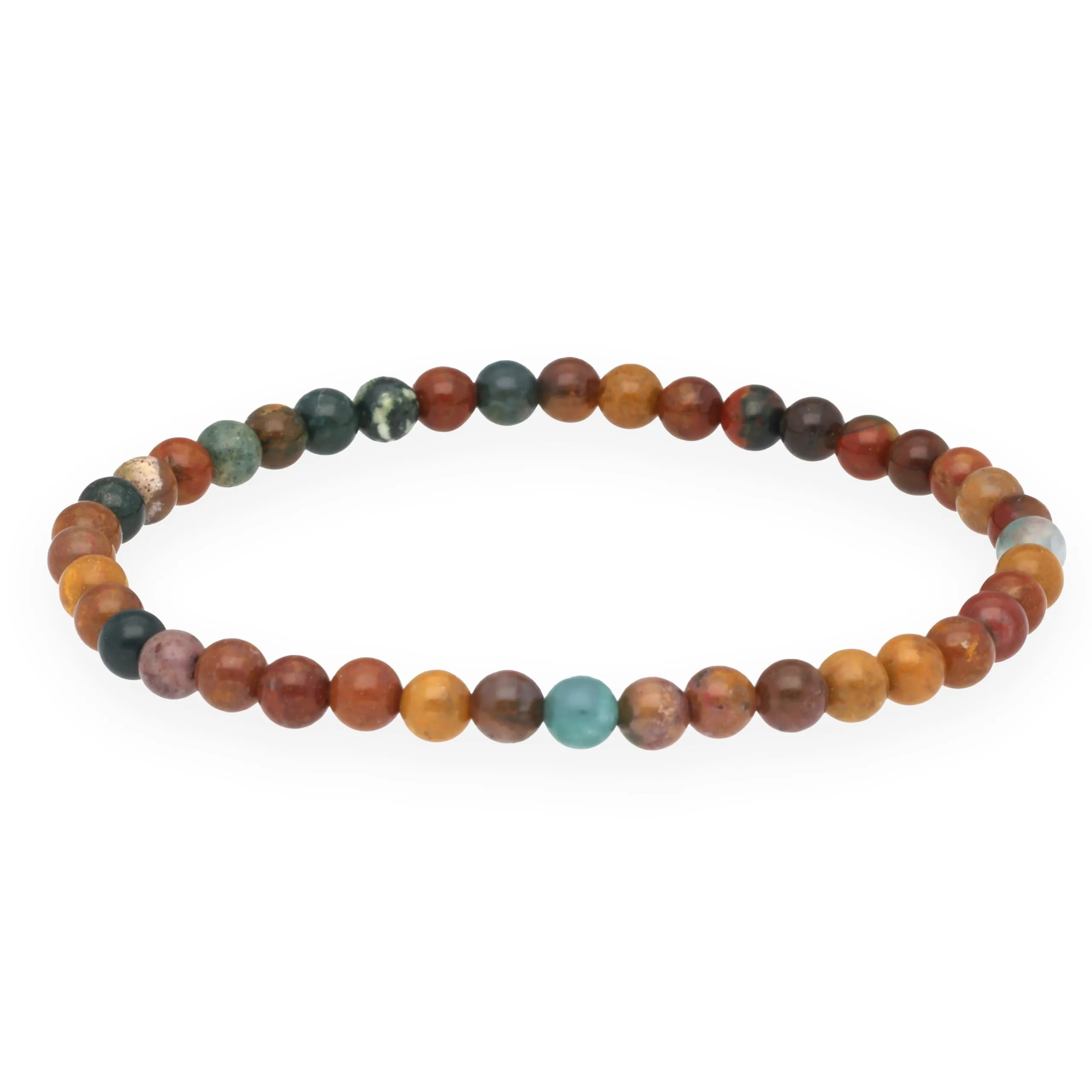 Lebensquelle Plus Mini Bracciale con Perline 4-5 mm - Diaspro Oceano - immagine 1