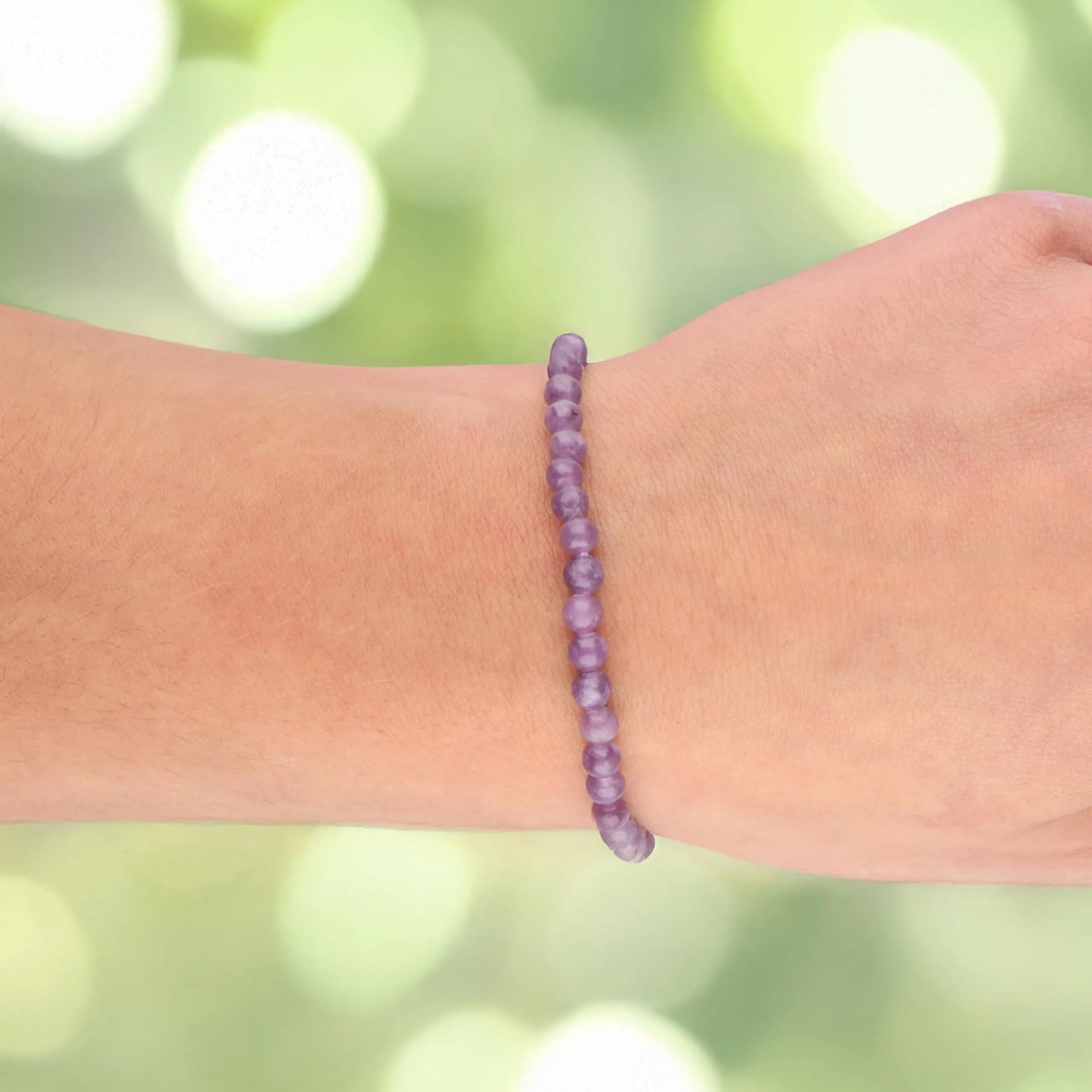 Lebensquelle Plus Mini bracciale con perline 4-5 mm Lepidolith - immagine 2
