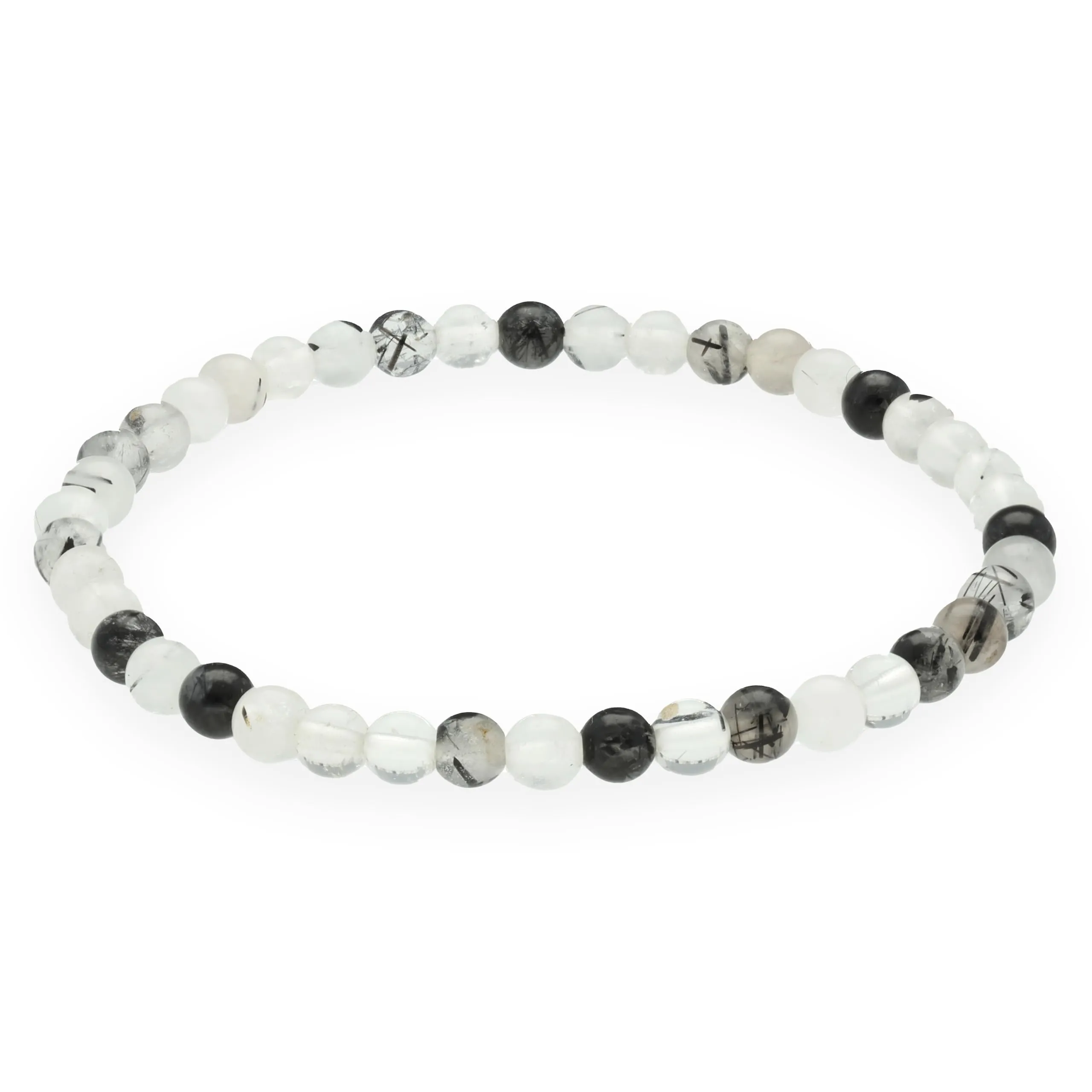 Lebensquelle Plus Mini bracciale con perline 4-5 mm Quarzo tormalina - immagine 1