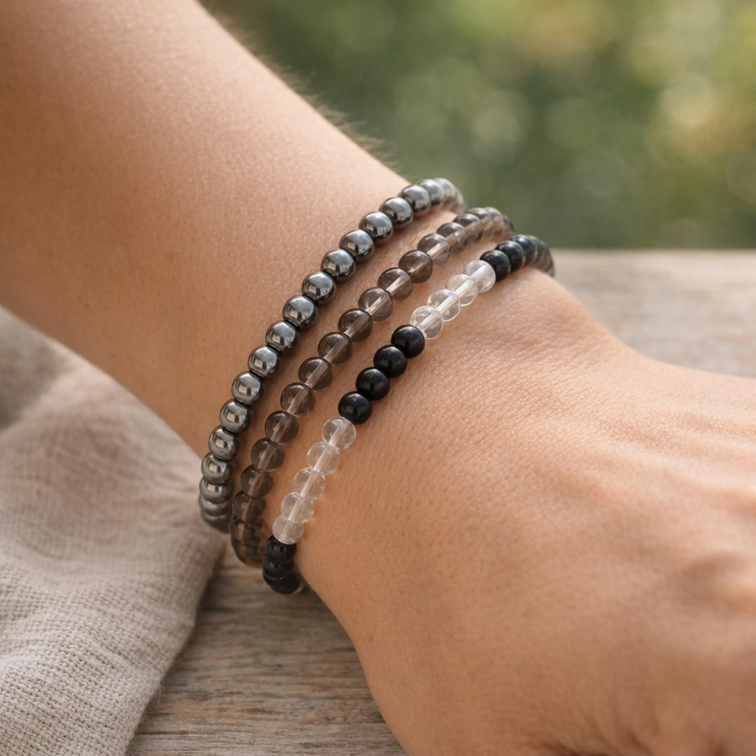 Lebensquelle Plus Mini Bracciale con Perline 4-5 mm - immagine 6