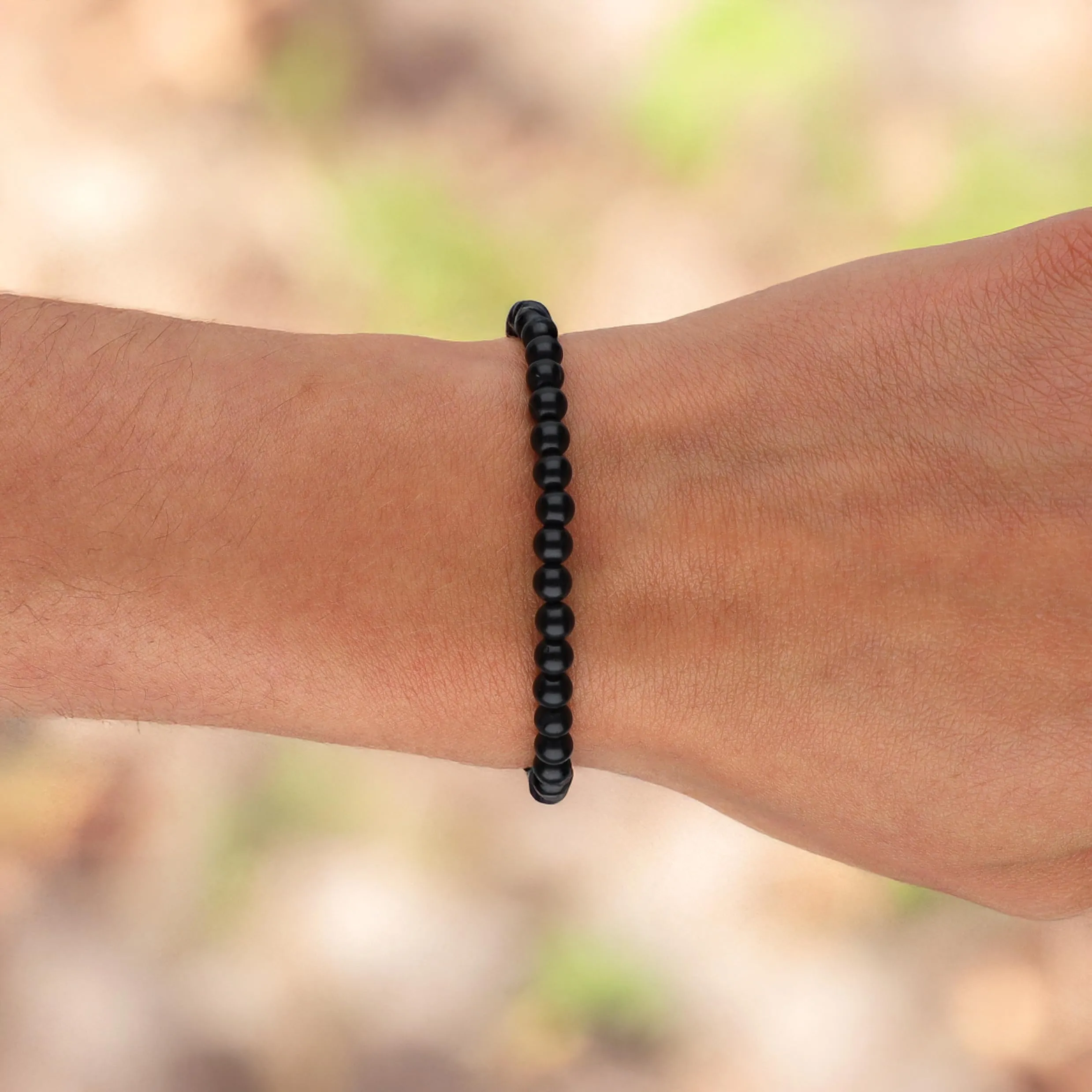 Lebensquelle Plus Mini bracciale con perline 4-5 mm Shungite - immagine 2